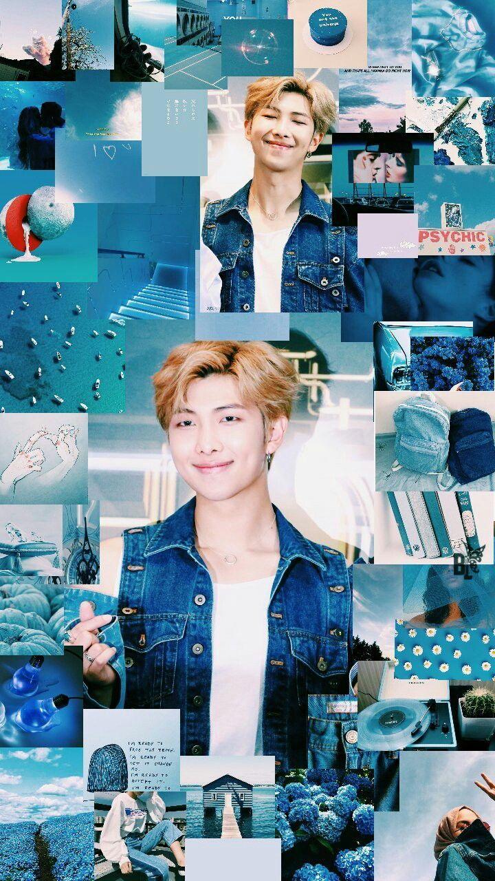 720x1280 NAMJOON NAMJOON #namjoon. Blue aesthetic, Bts wallpaper, Bts aesthetic picture