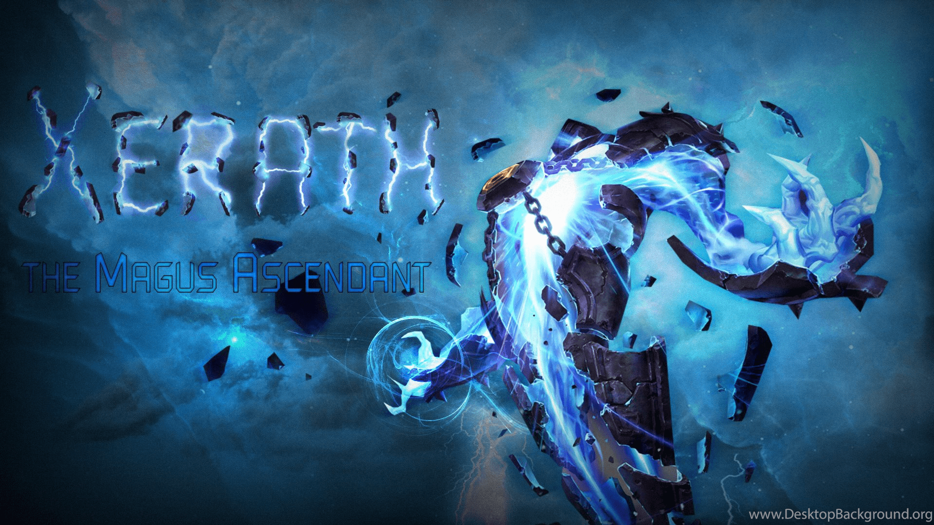 1920x1080 Xerath Fan Art League Of Legends Wallpaper Desktop Background