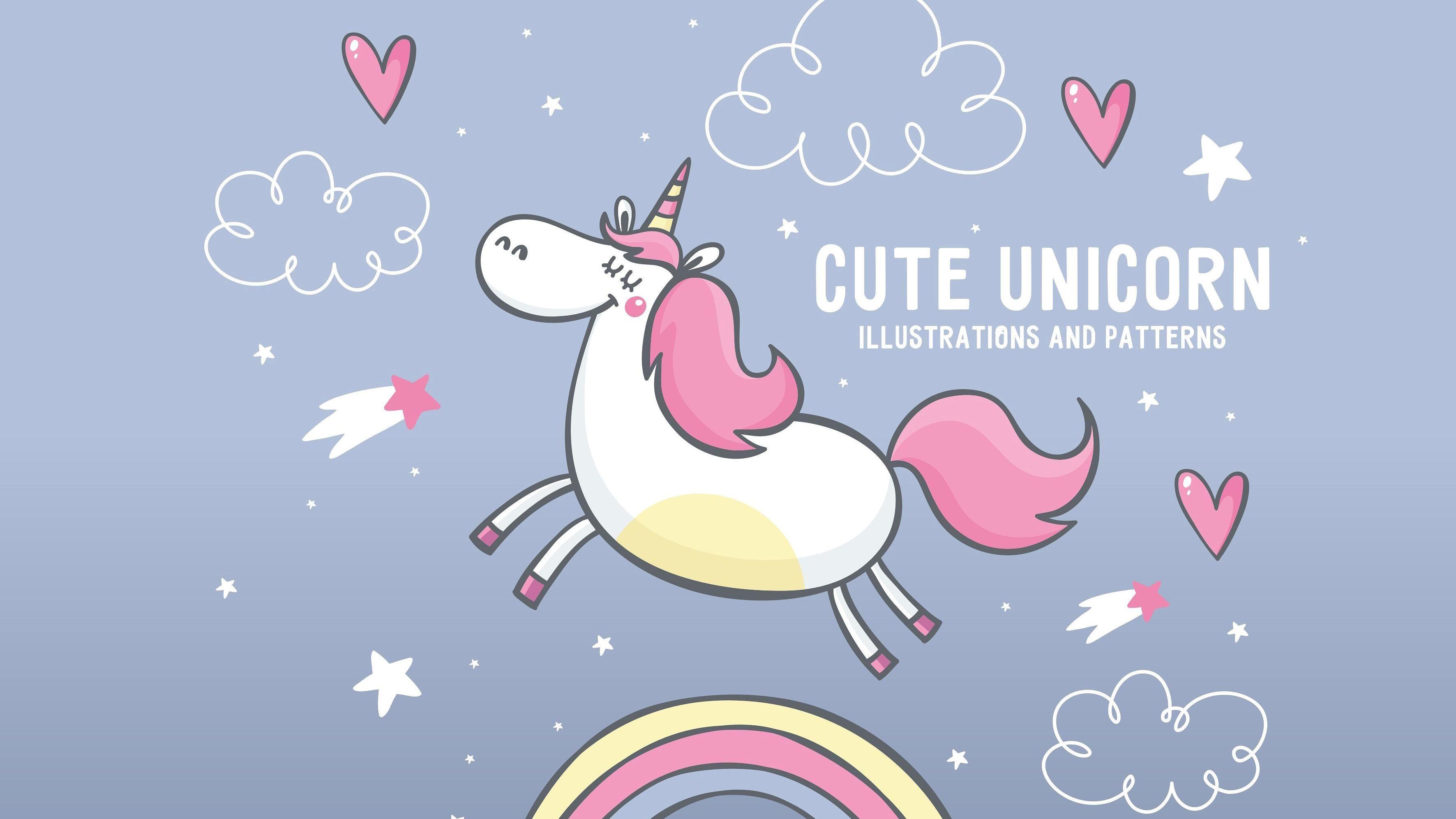 Cute Unicorn Desktop Wallpapers Top Free Cute Unicorn Desktop Backgrounds Wallpaperaccess