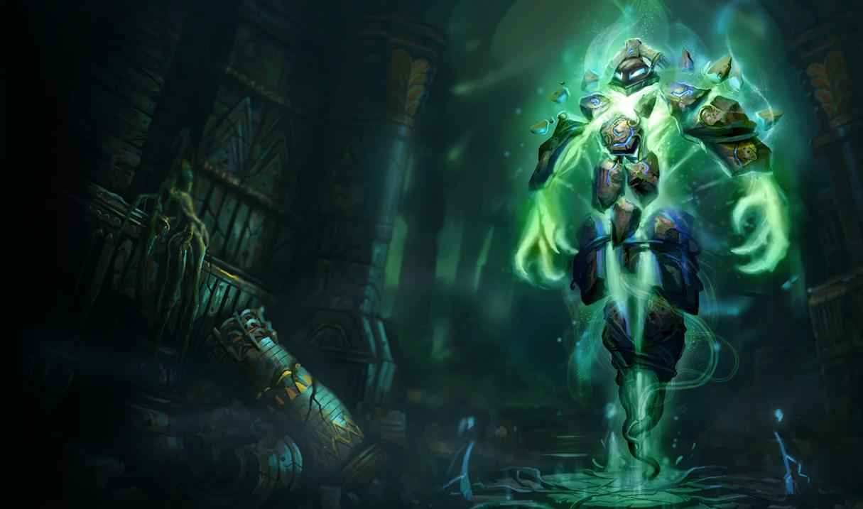 1215x717 Runeborn Xerath Skin of Legends Wallpaper