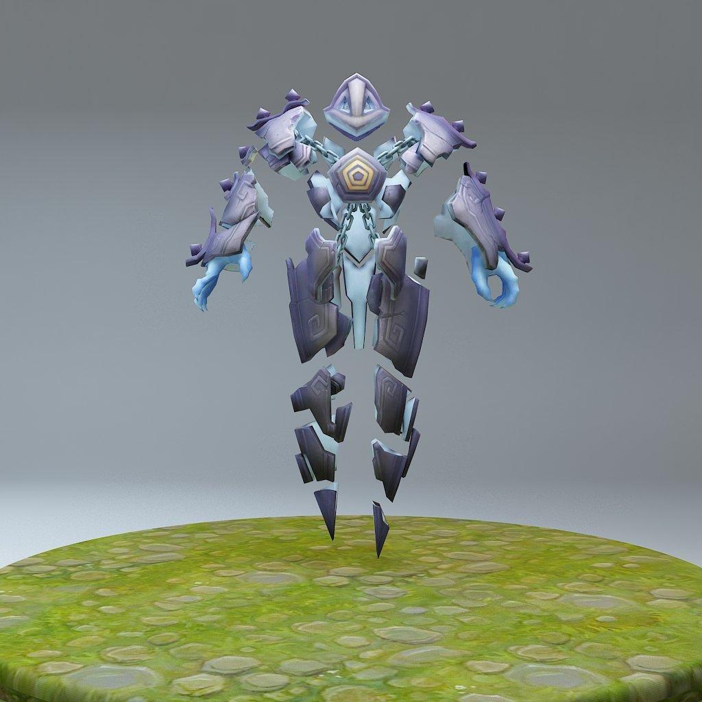 1024x1024 Xerath from League of Legends Print Ready 3D Model