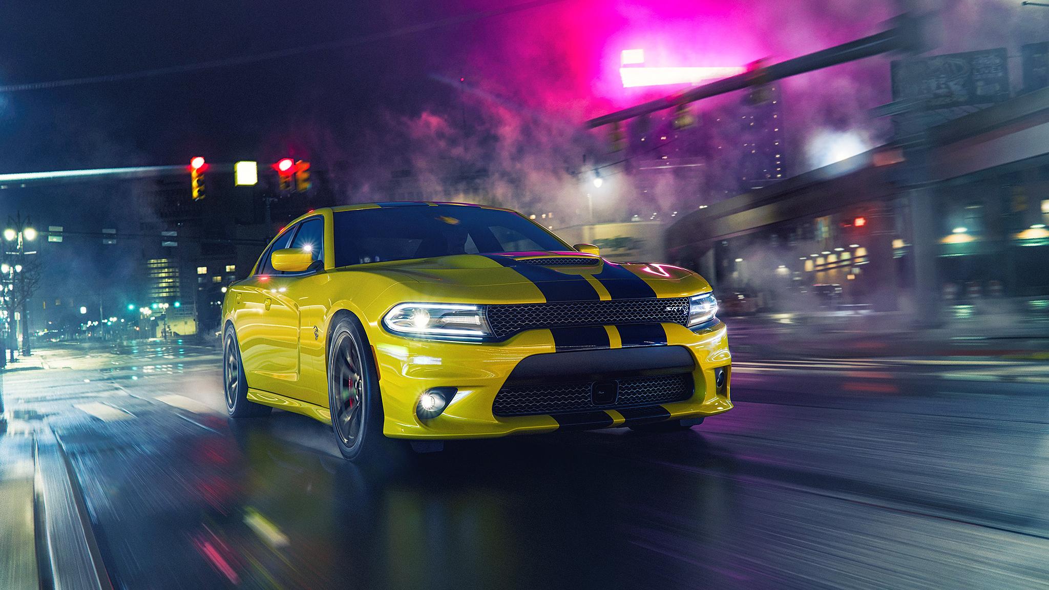 2048x1152 Dodge Charger Hellcat Wallpaper