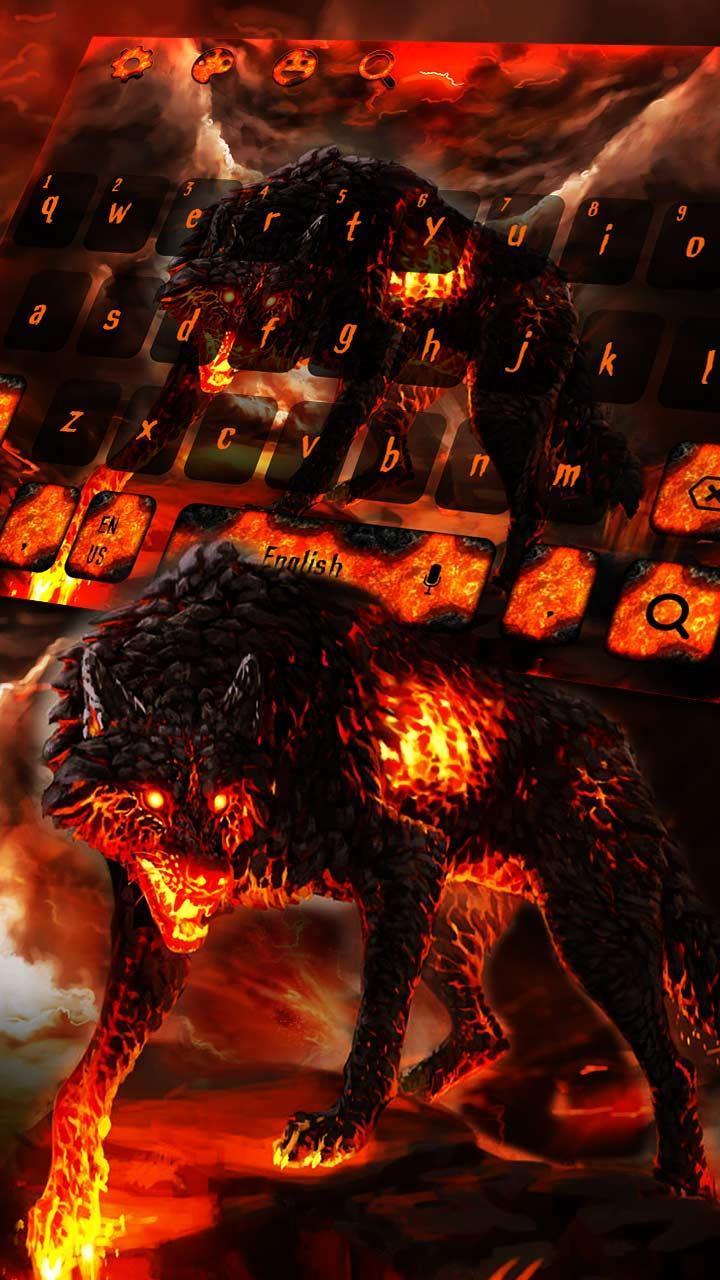 720x1280 Lava Bloody Scary Keyboard Theme for Android