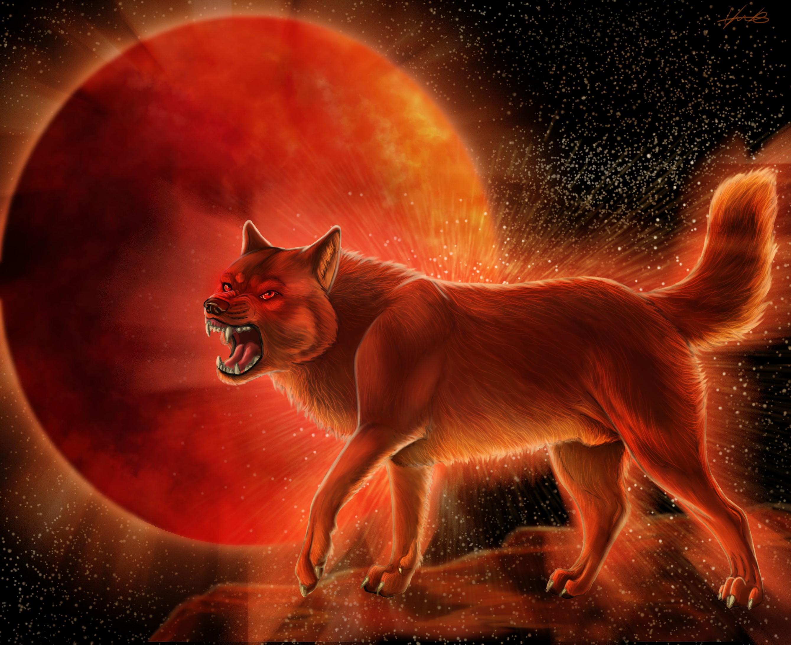 2678x2185 Wolves, Blood, Roar. Mocah HD Wallpaper