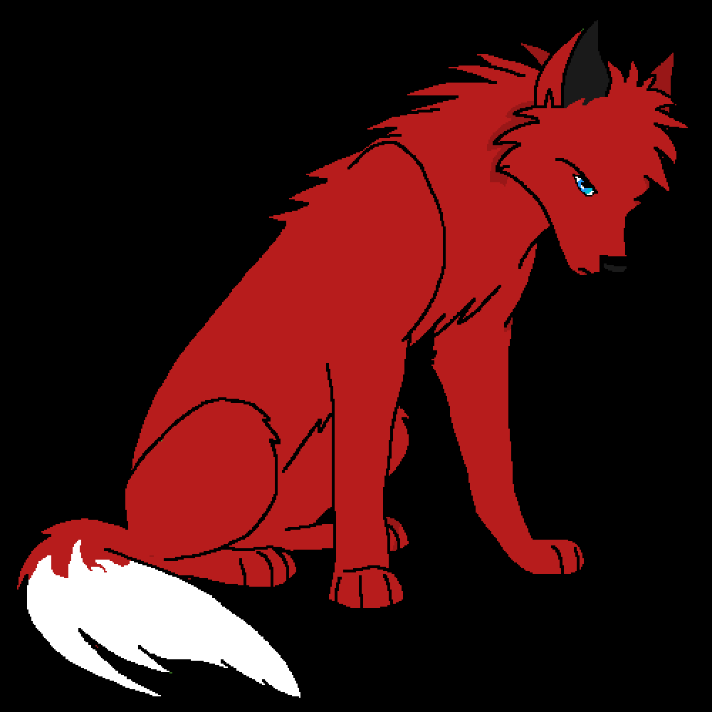 1000x1000 Pixilart Wolf By Justice Pro