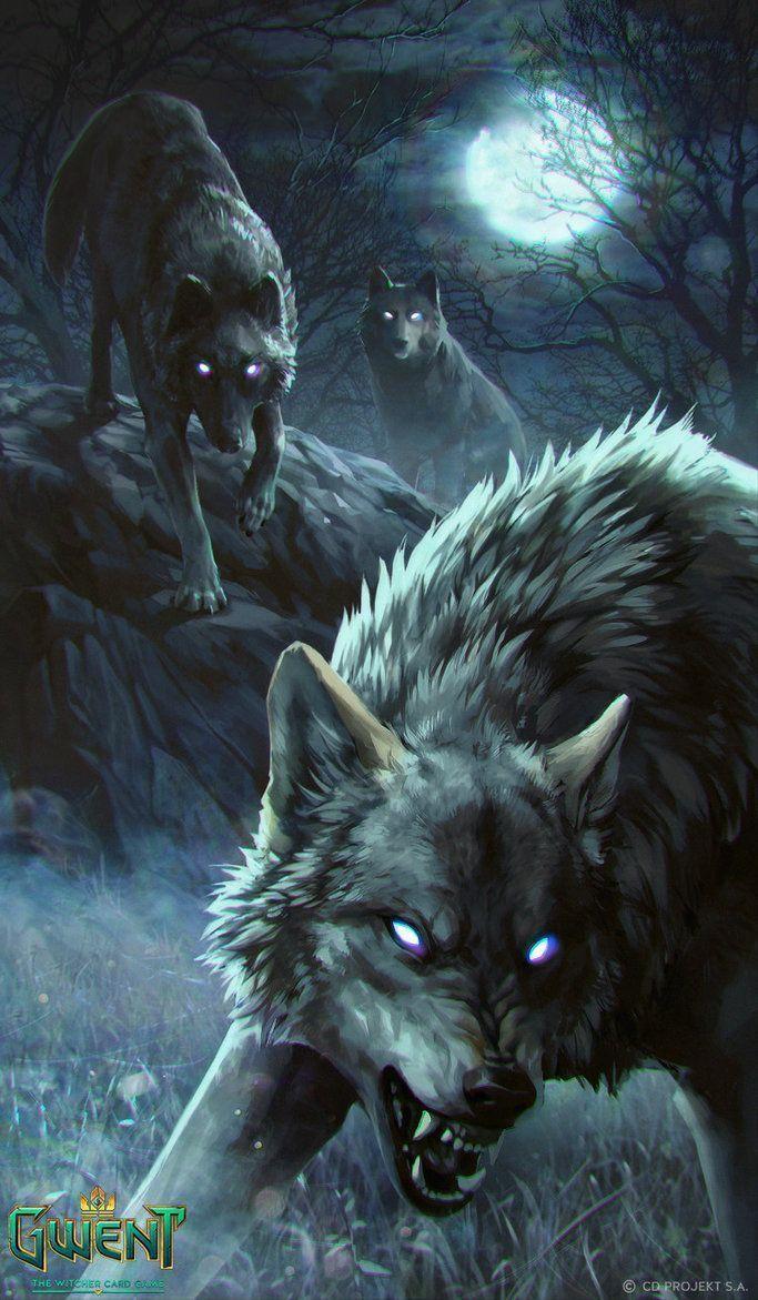 683x1171 Halloween Wolf Wallpaper