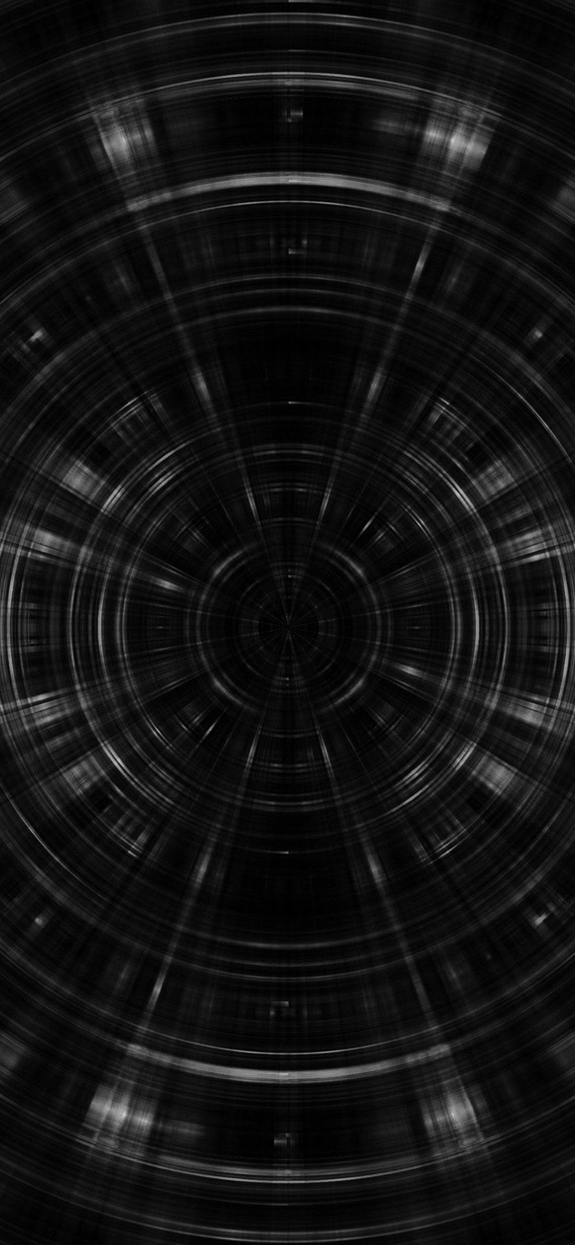 1125x2436 Black Circle Pattern Wallpaper