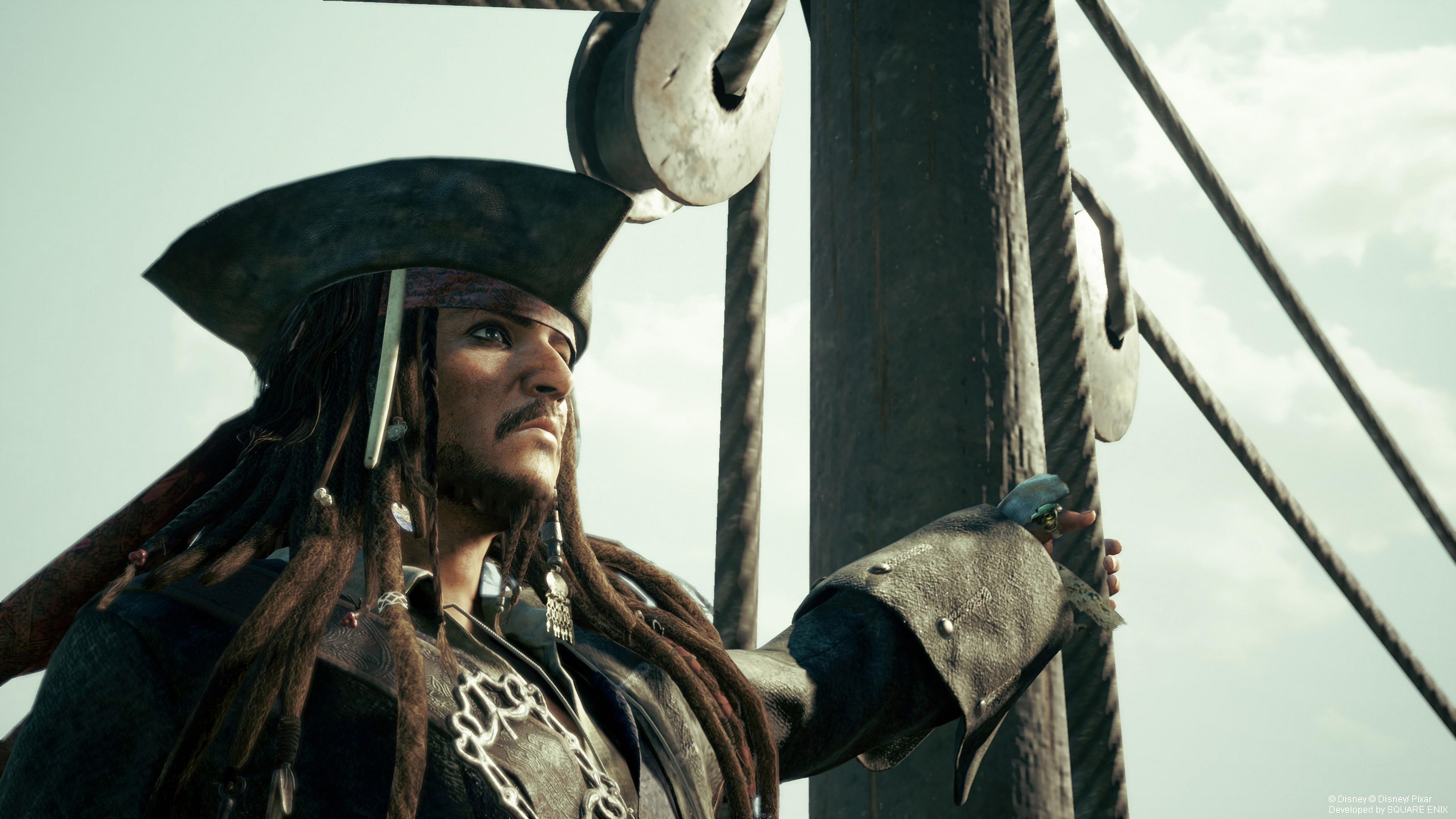 5120x2880 Jack Sparrow Kingdom Hearts 3 4K Wallpaper