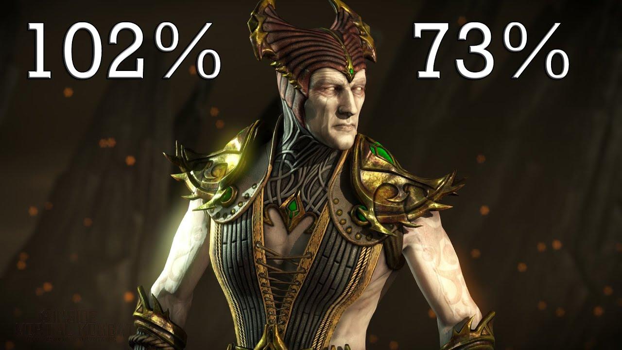 1280x720 Mortal Kombat X: Shinnok Impostor with Leatherface 58% to 73% combos