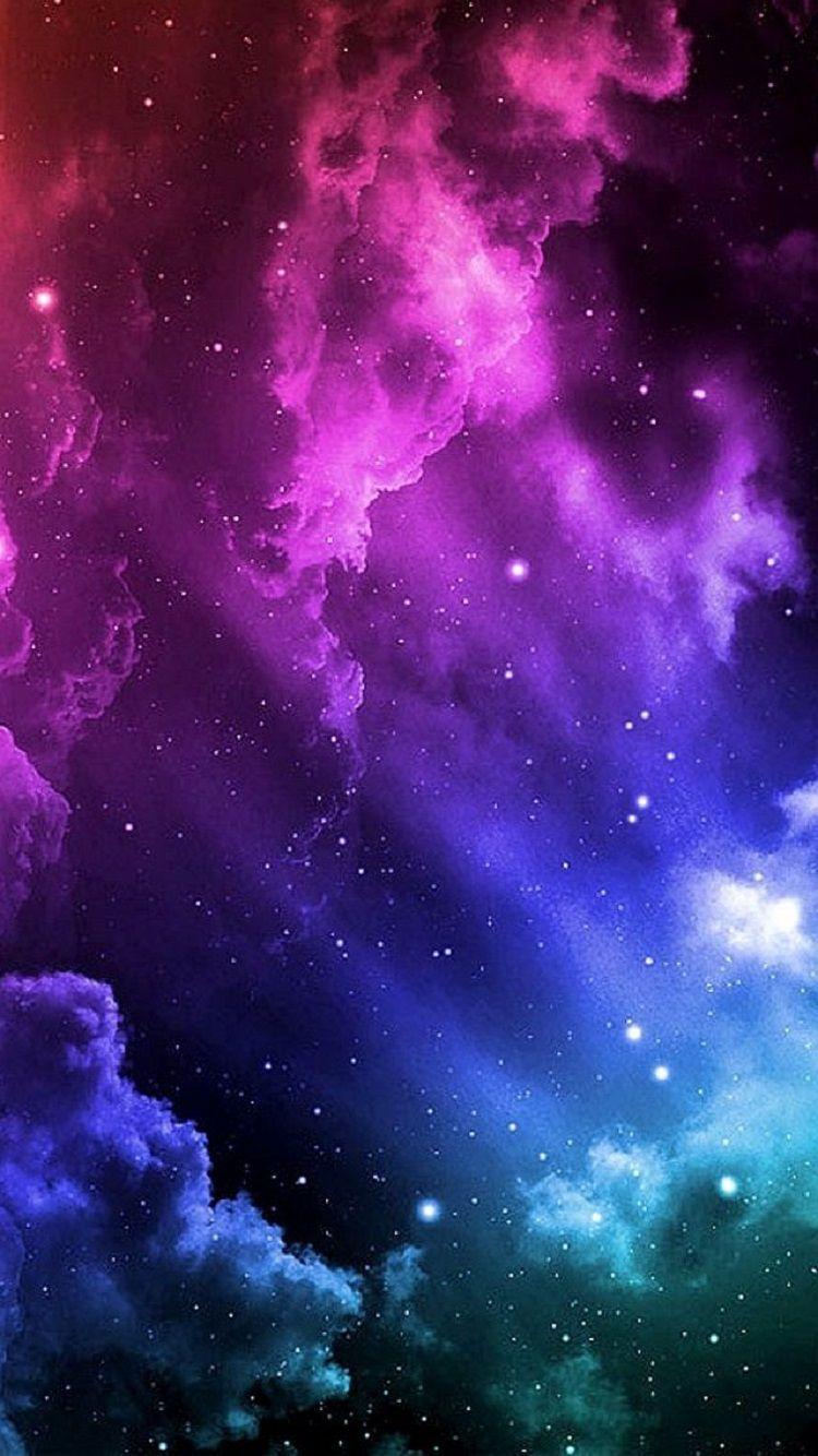 750x1334 Gradient Galaxy Wallpaper