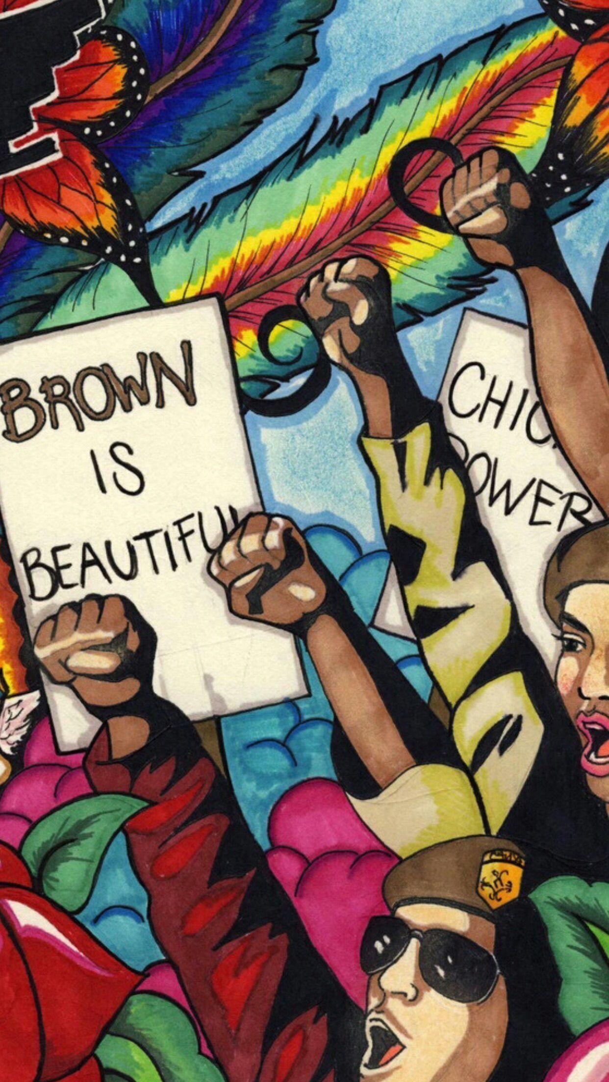 1242x2208 Hispanic Women Art Wallpaper
