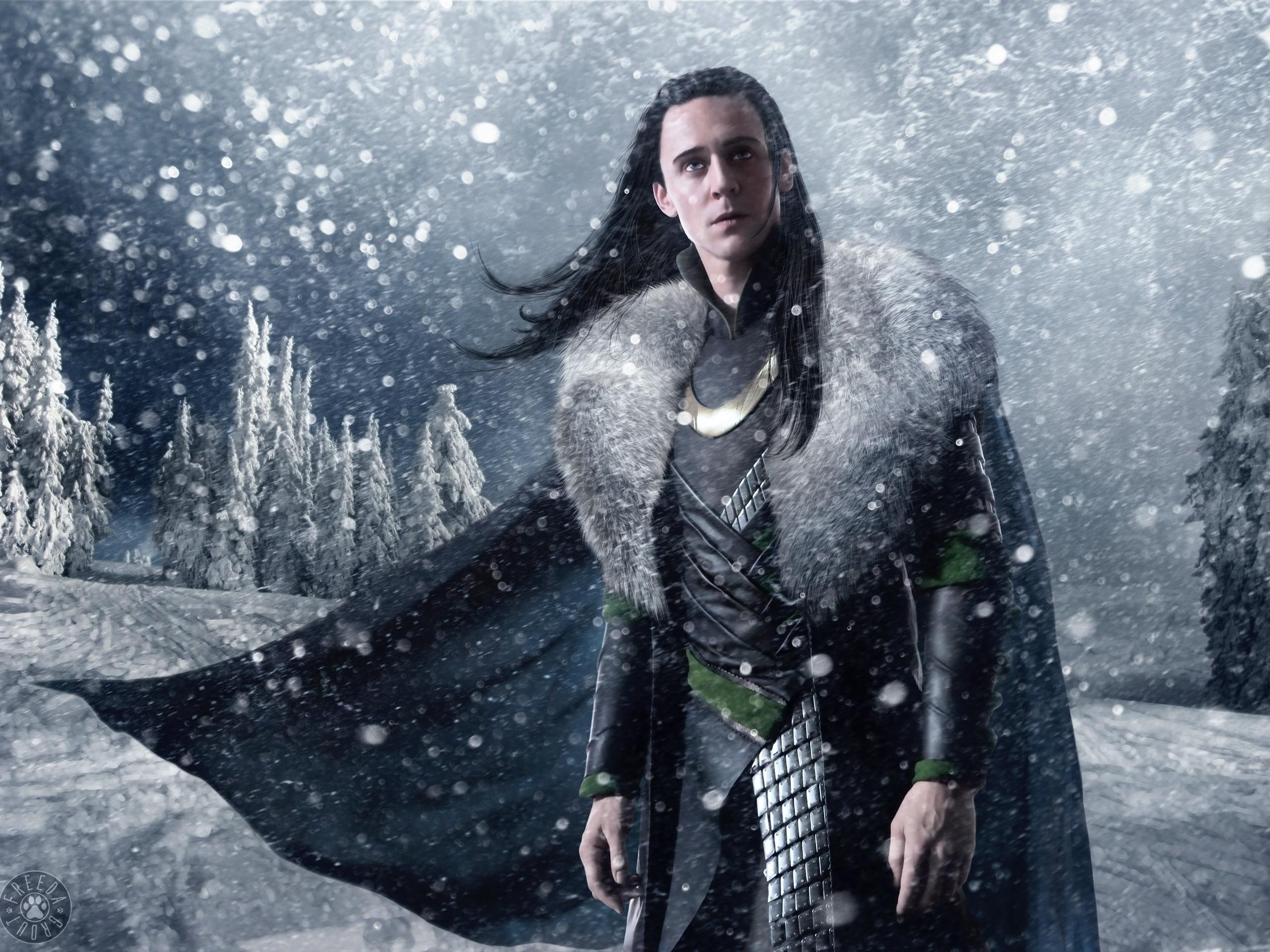 2560x1920 Download Wallpaper, Download snow trees cgi long hair artwork marvel comics loki tom hiddleston fan art armour thor movie 25 People HD Wallpaper, Hi Res People Wallpaper, High Definition Wallpaper