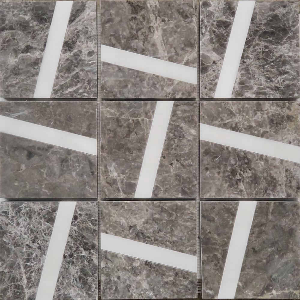 1000x1000 Custom Design. Dark Grey Marble