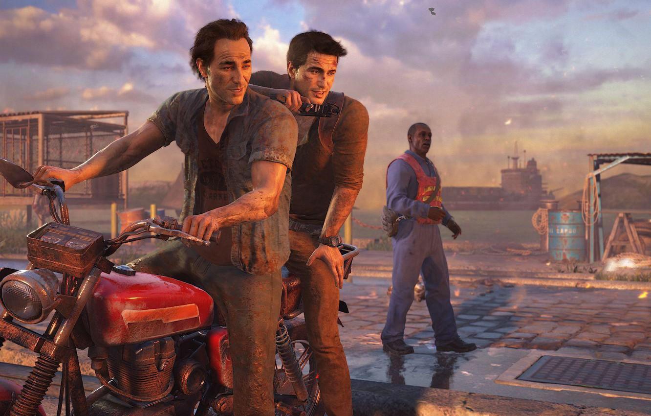 1332x850 Wallpaper Game, Naughty Dog, Nathan Drake, Uncharted 4: A Thief's End, Sam Drake image for desktop, section игры