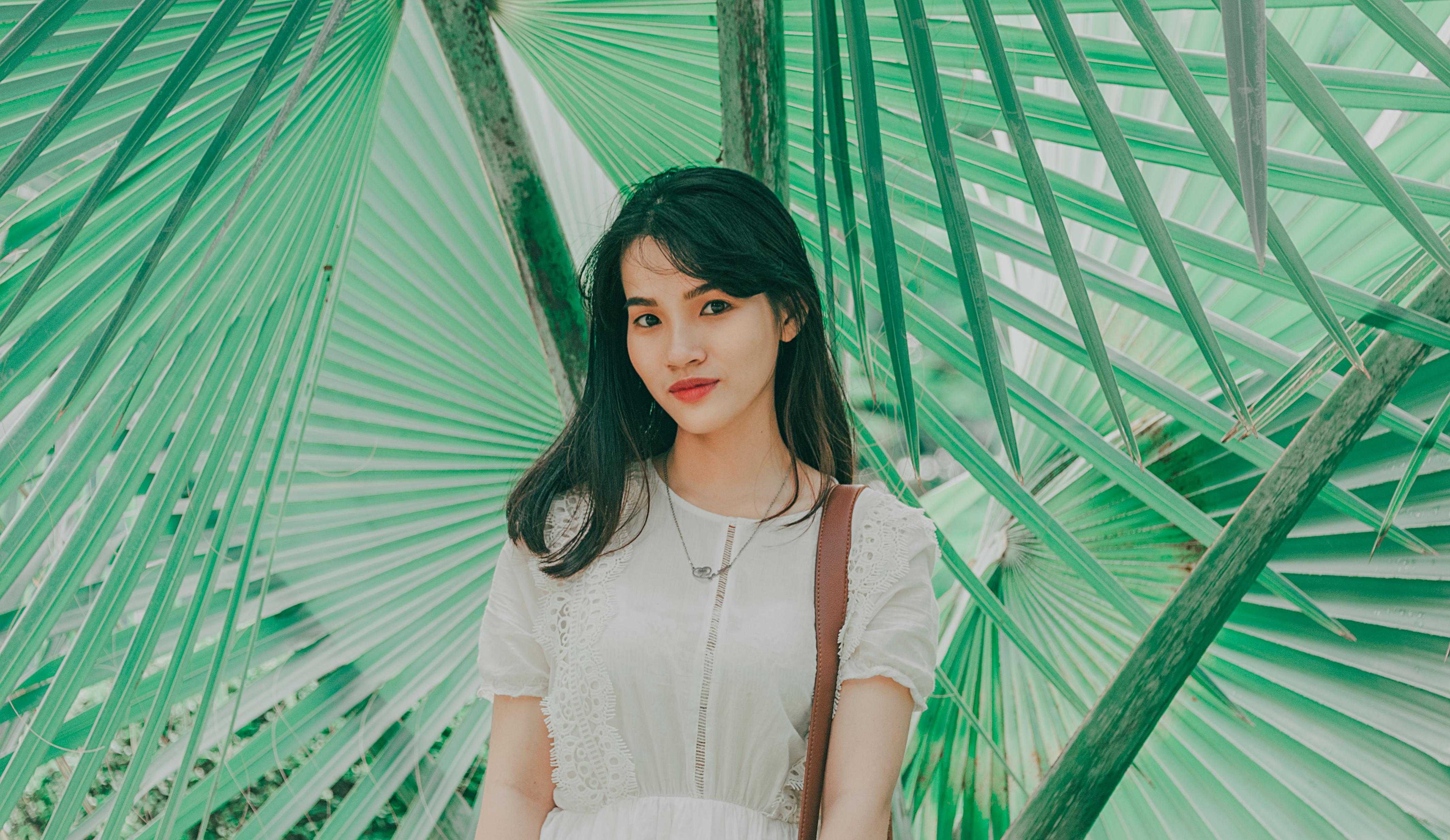 4256x2466 Free Image : wallpaper, landscape, cute, lovely, happy, alive, natural, beautiful, beauty, live, green, woman, photograph, girl, lady, dress, eye, black hair, photo shoot, fashion, smile, model, fun, portrait photography, long hair
