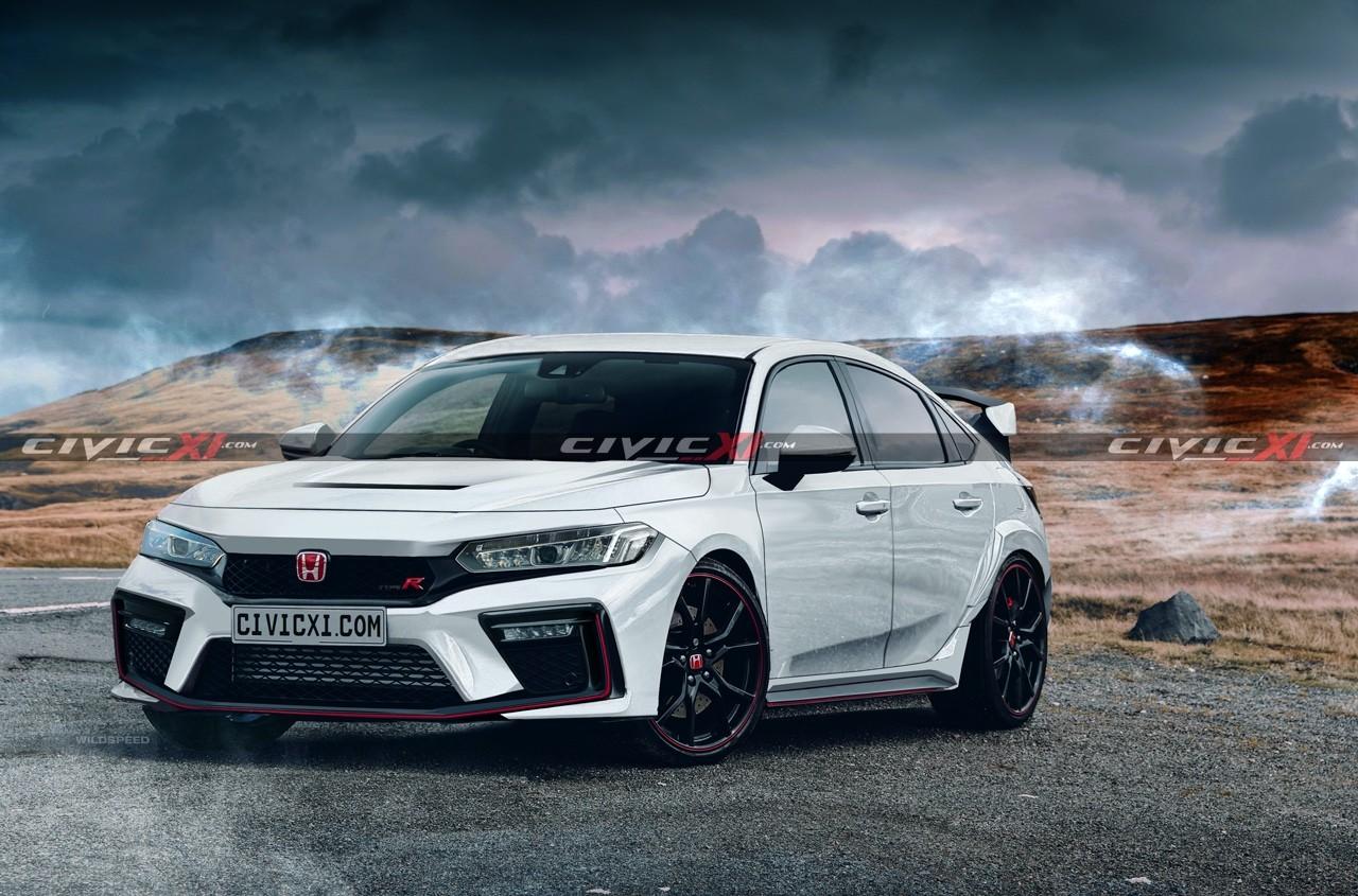 1280x845 This 2022 Honda Civic Type R Rendering Is Based on Spy Photo, Patent Image