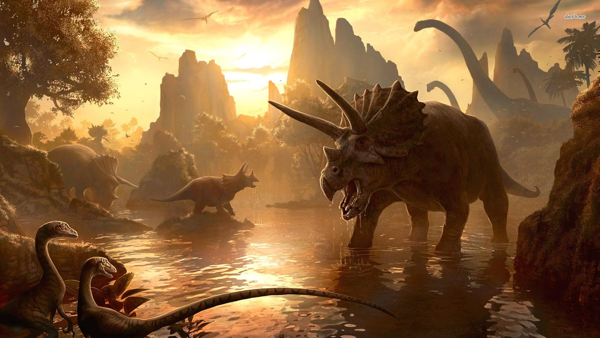 1920x1080 3D Dinosaur Wallpaper