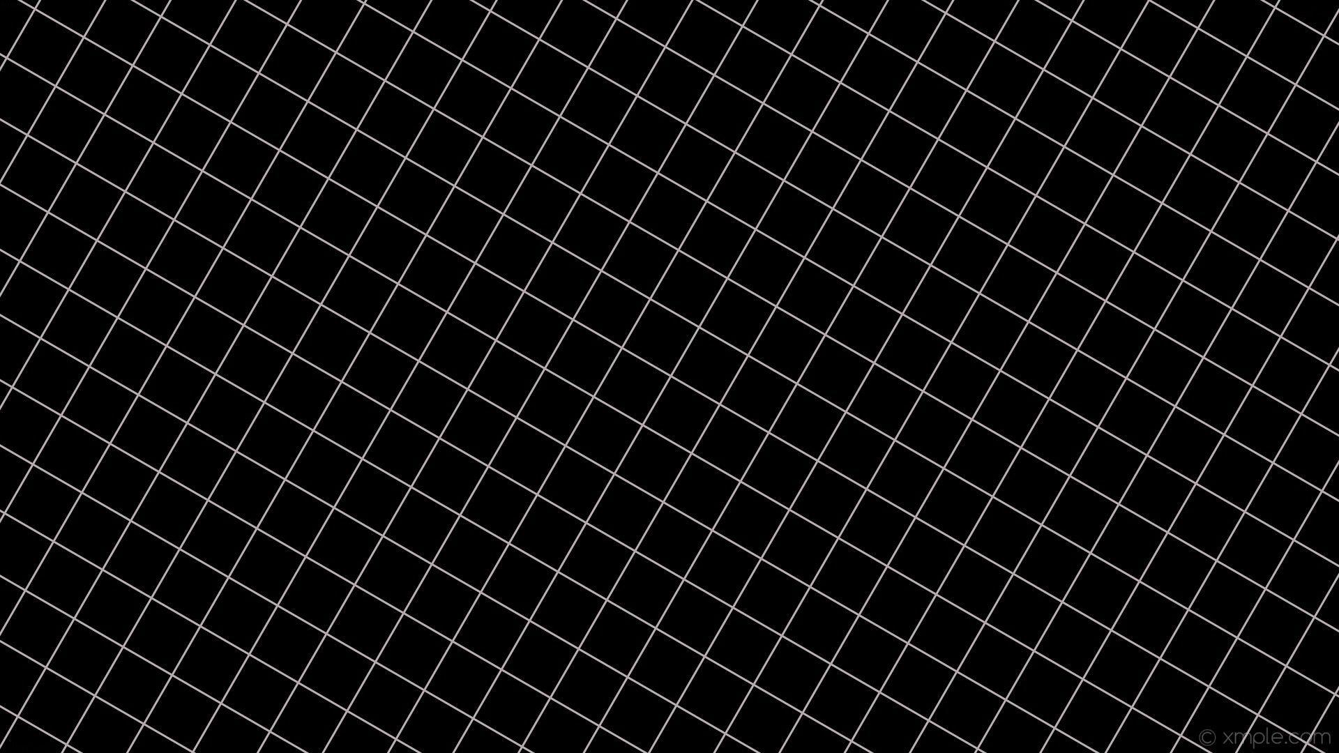 1920x1080 White Checked Lines With Black Background HD Black Aesthetic Wallpaper