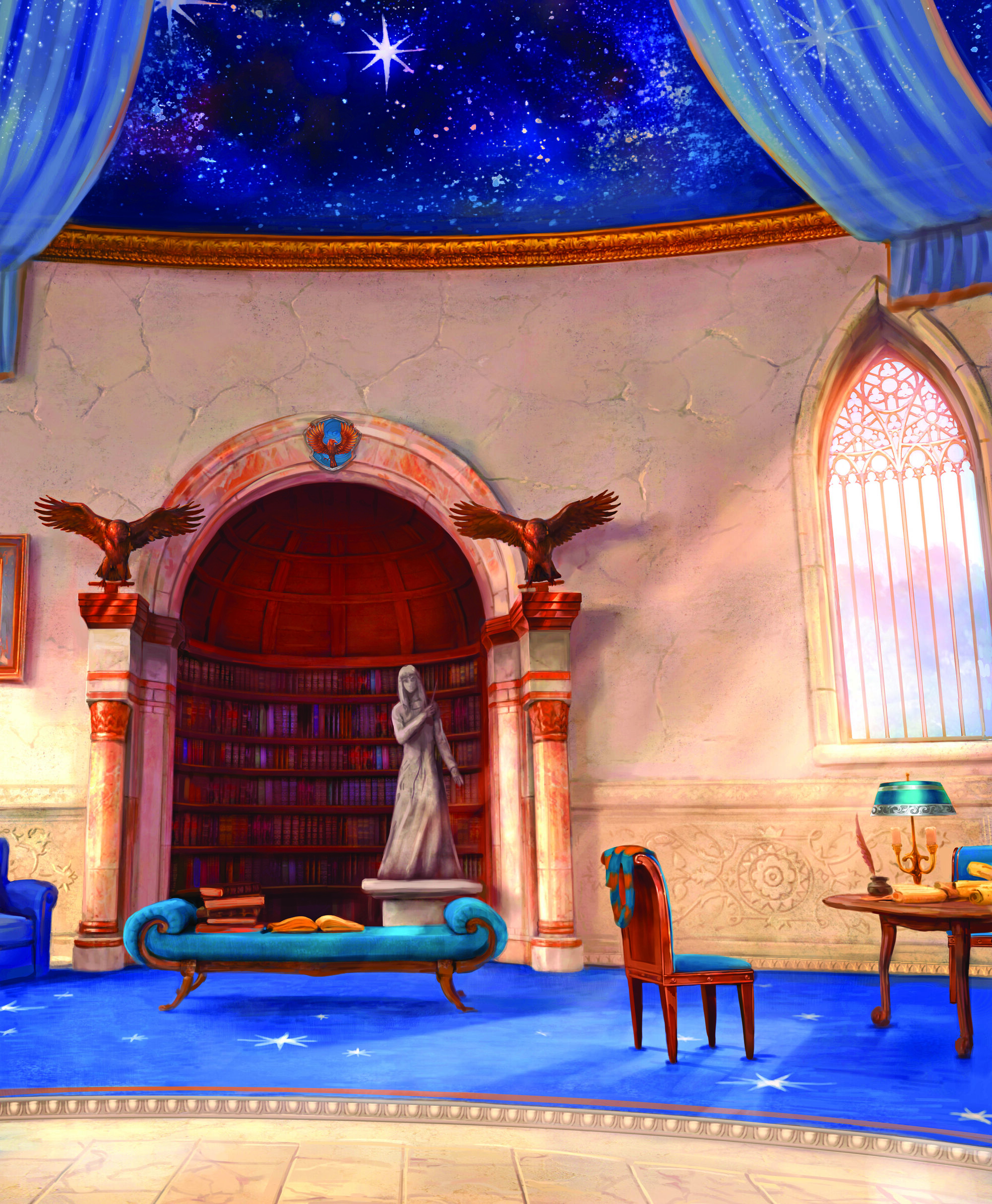 2000x2427 Ravenclaw Common Room