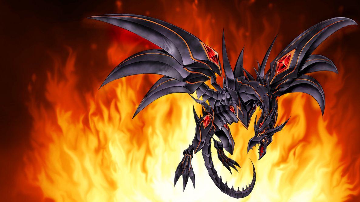 1186x667 Red Eyes Darkness Metal Dragon Gi Oh! GX Anime Image Board