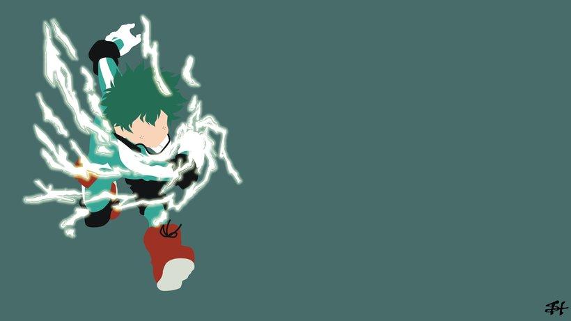 820x461 Izuku Midoriya Minimalist My Hero Academia 4K