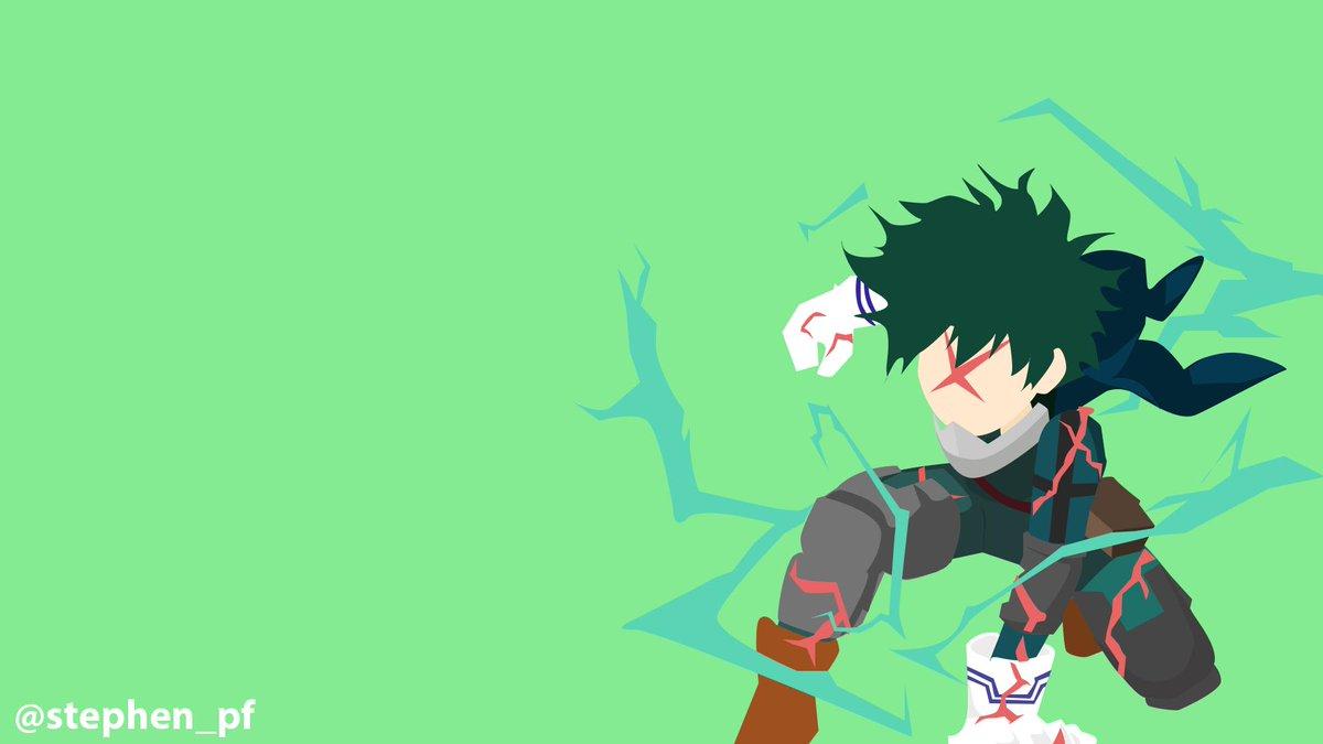 1200x675 Stephen F على تويتر: Izuku wallpaper! Excited for season 4 :) #midoriya #izukumidoriya #Deku #MyHeroAcademia #BokuNoHeroAcademia #anime #minimal #vector #wallpaper #GraphicDesign #minimalwallpaper