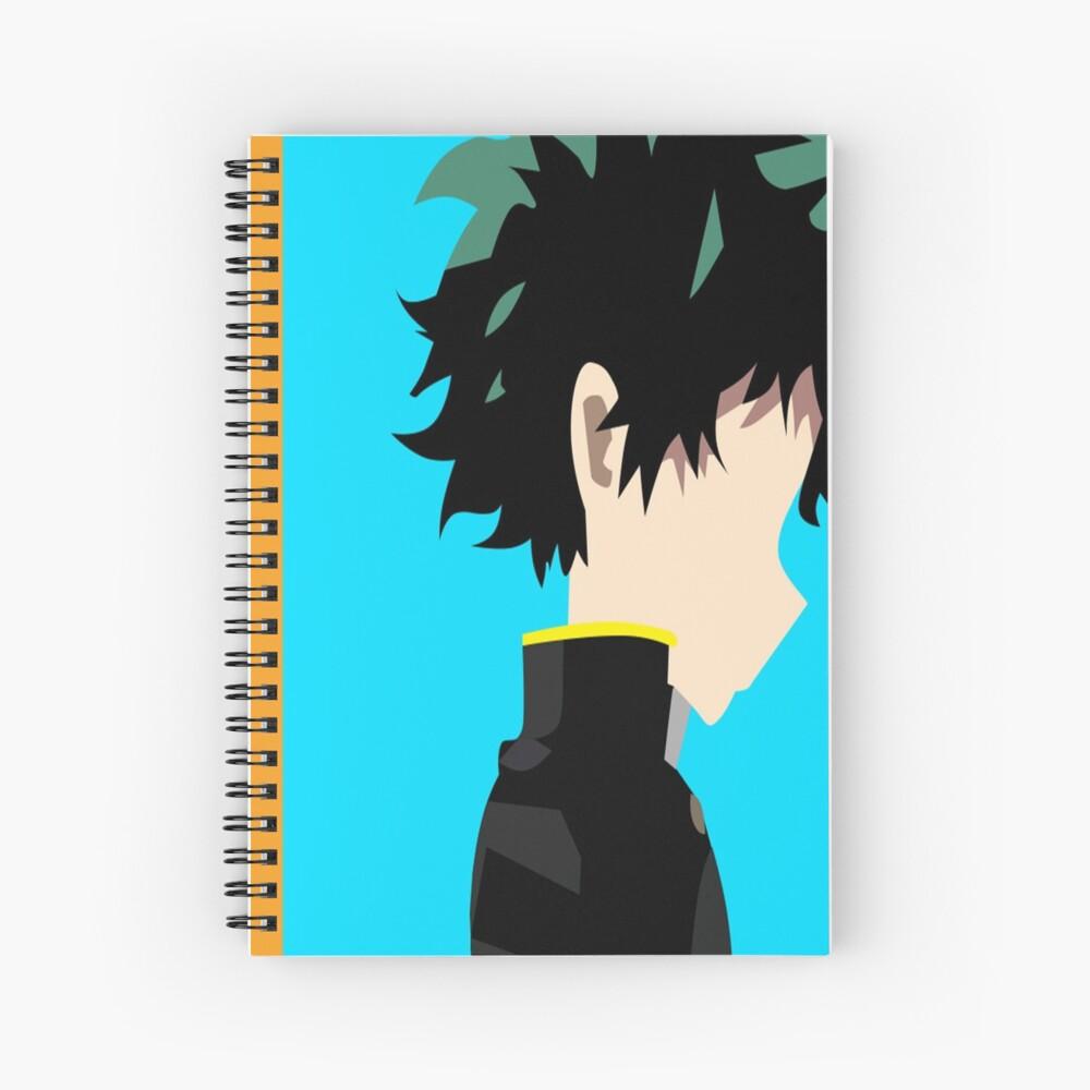 1000x1000 Izuku Midoriya and Katsuki Bakugo Minimalist Wallpaper (Boku No Hero) Spiral Notebook