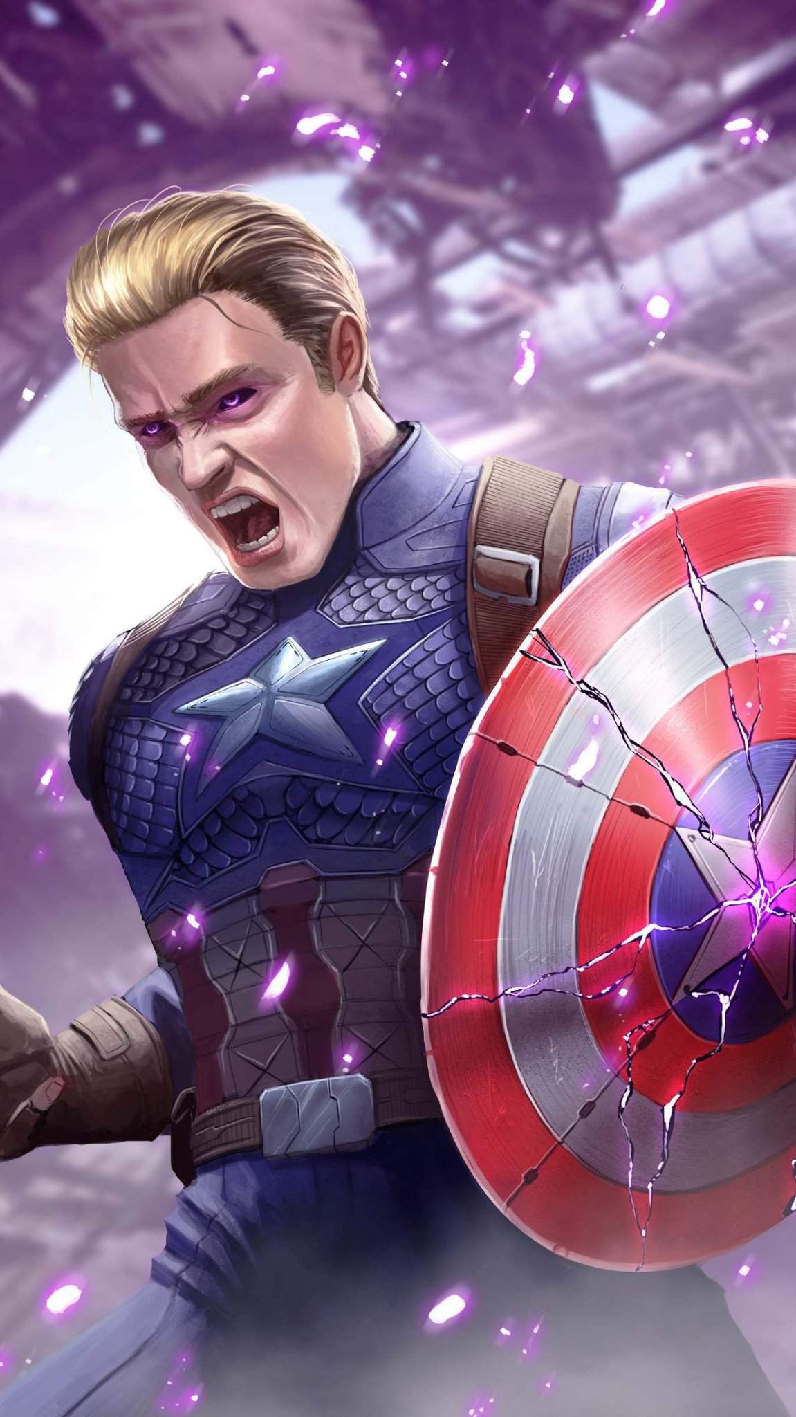 1151x2048 Captain America(MCU) vs Batman(Arkham Games)