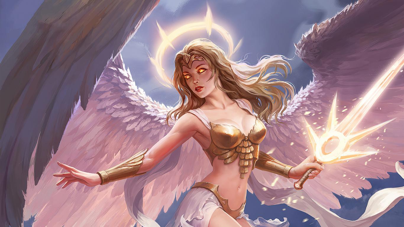 1366x768 Angel And The Demon 4k 1366x768 Resolution HD 4k Wallpaper, Image, Background, Photo and Picture