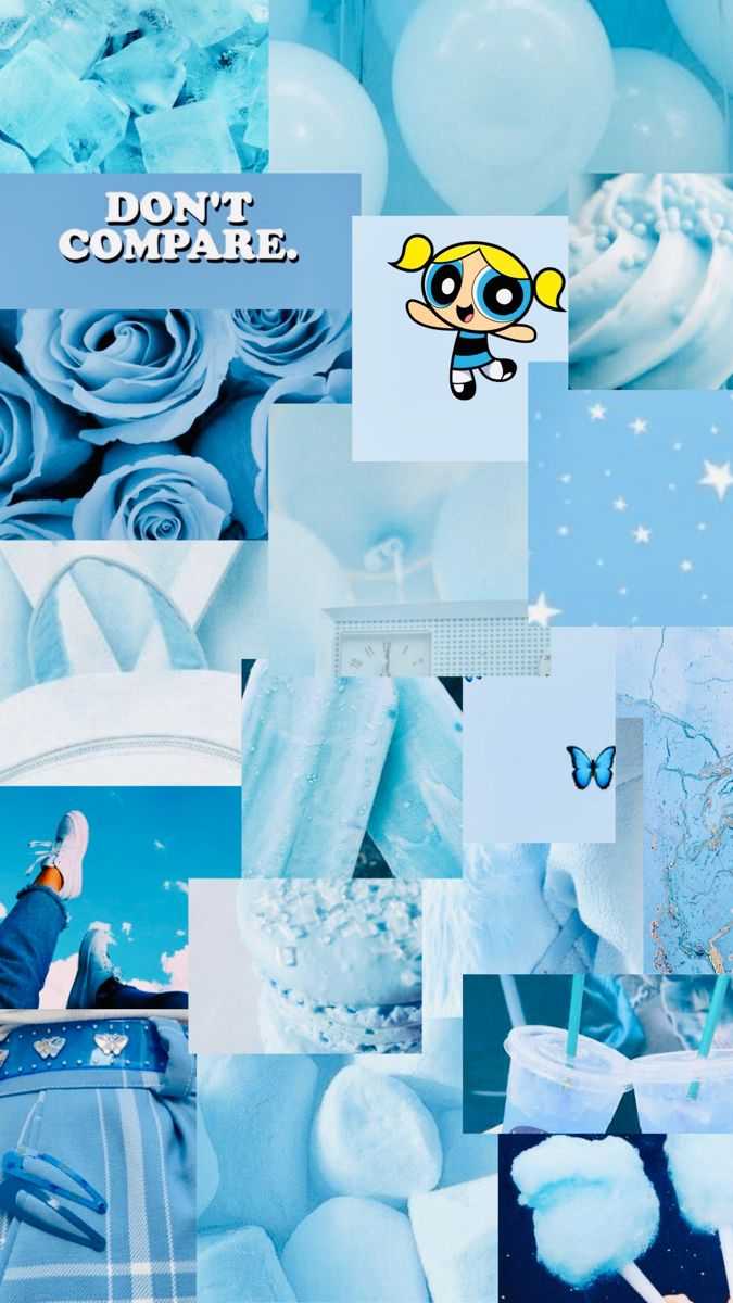 675x1200 Blue Aesthetic Wallpaper