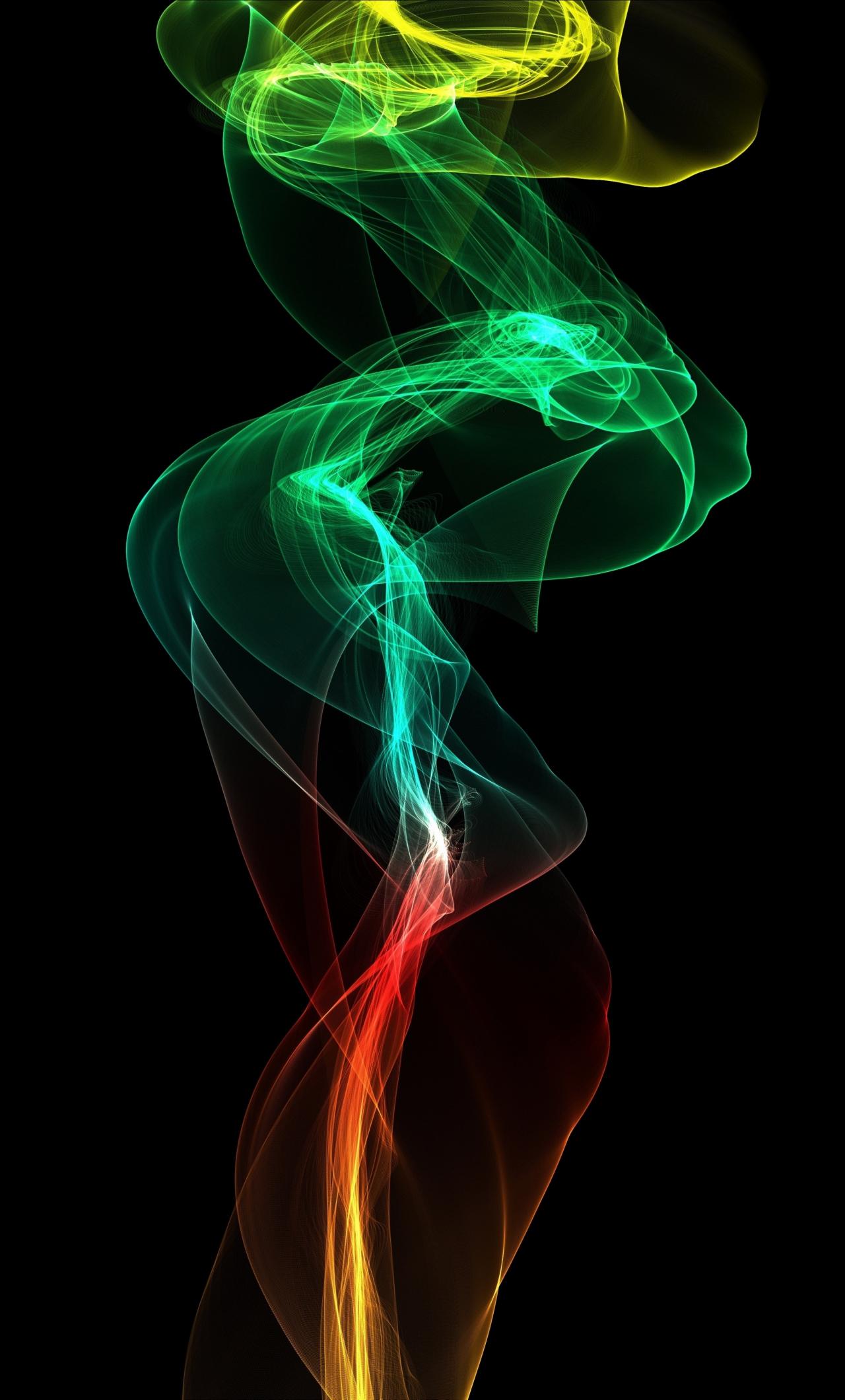 1280x2120 Download 1280x2120 wallpaper green smoke, abstraction, digital art, iphone 6 plus, 1280x2120 HD image, background, 20835