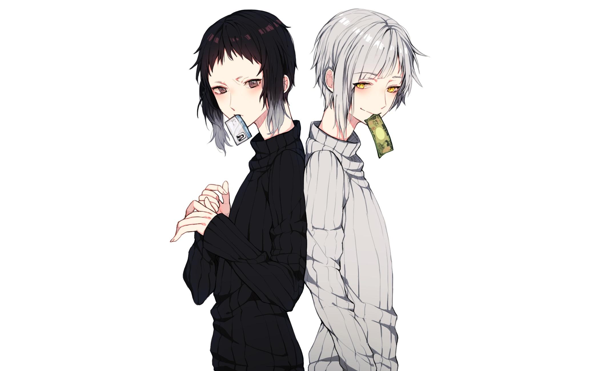 2136x1300 2136x1300 Bungou Stray Dogs, Ryūnosuke Akutagawa, Atsushi Nakajima wallpaper