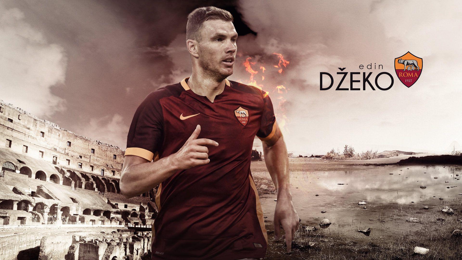 1920x1080 Edin Džeko Wallpaper