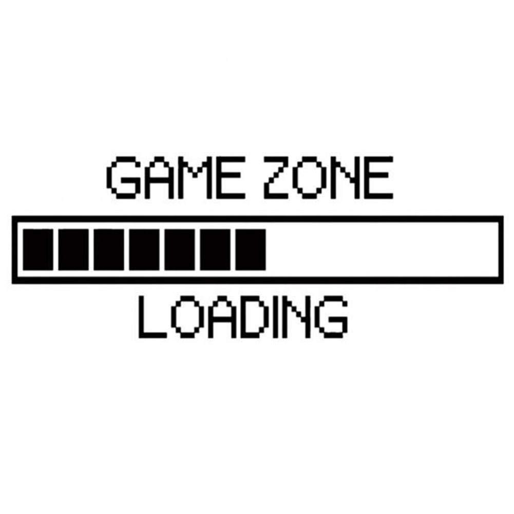1001x1001 Game Zone Loading Wall Sticker Decal Poster Kids Room Home Background Decor, Cool Funny Wall Art- Buy Online in Saint Kitts and Nevis at Desertcart