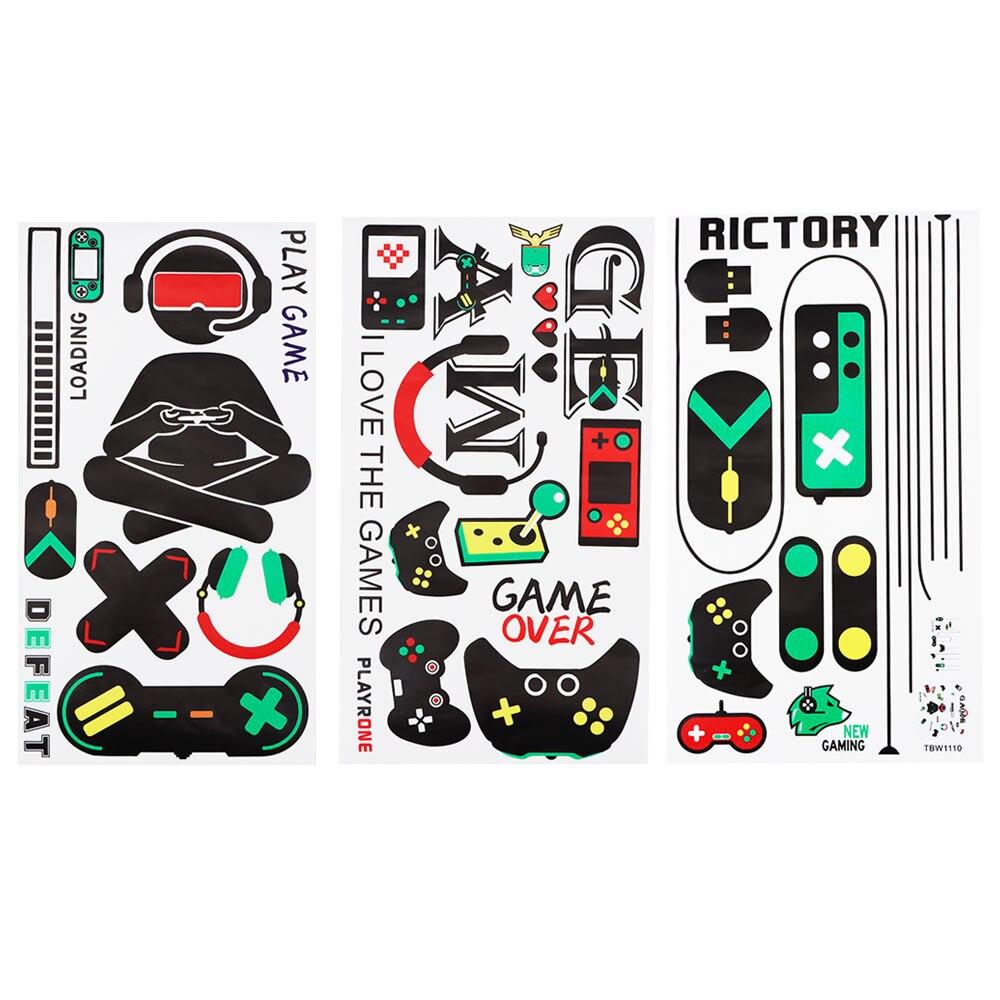 1000x1000 Game Zone Wall Room Doors Decal Game Over Video Controller Gamer Wall Decor Sticker Painted Wallpaper Vinyl Design Wall Decals Sale #F14D