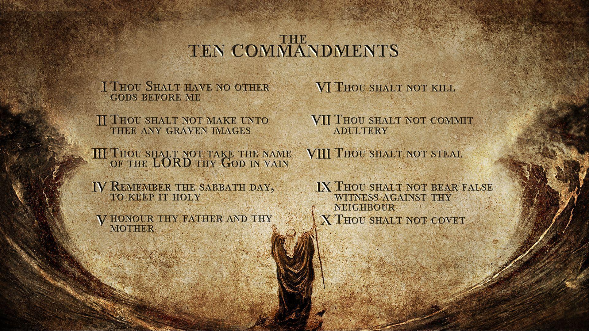 The Ten Commandments Wallpapers  Top Free The Ten Commandments Backgrounds   WallpaperAccess