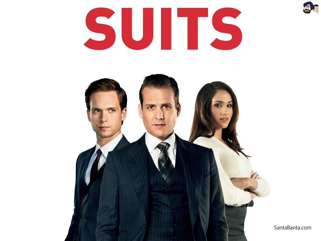 1024x768 Suits starring Meghan, Duchess of Sussex, Patrick J. Adams, Ross Sarah Rafferty & Gabriel Macht