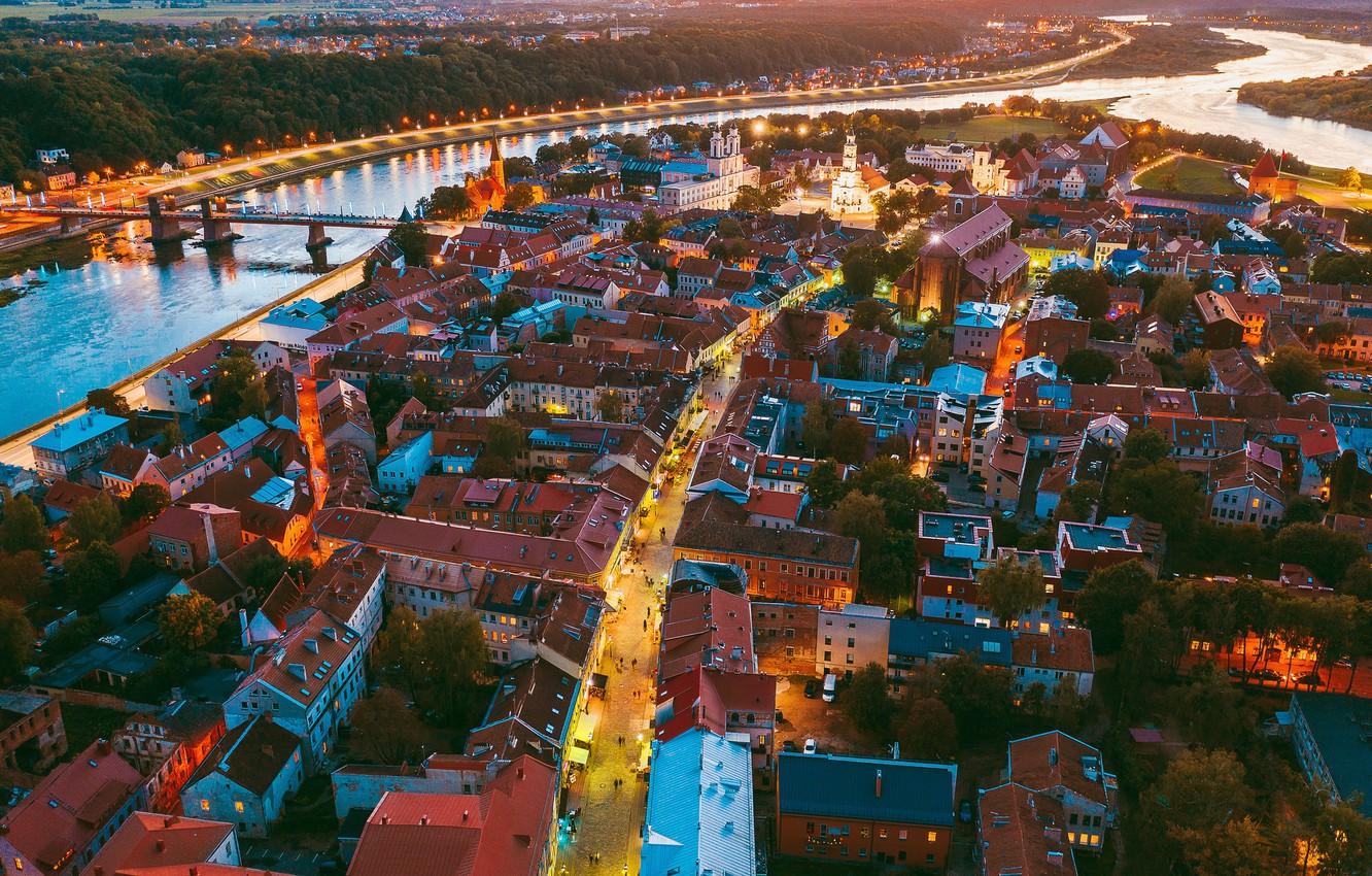 1332x850 Wallpaper the city, Lithuania, Kaunas image for desktop, section город