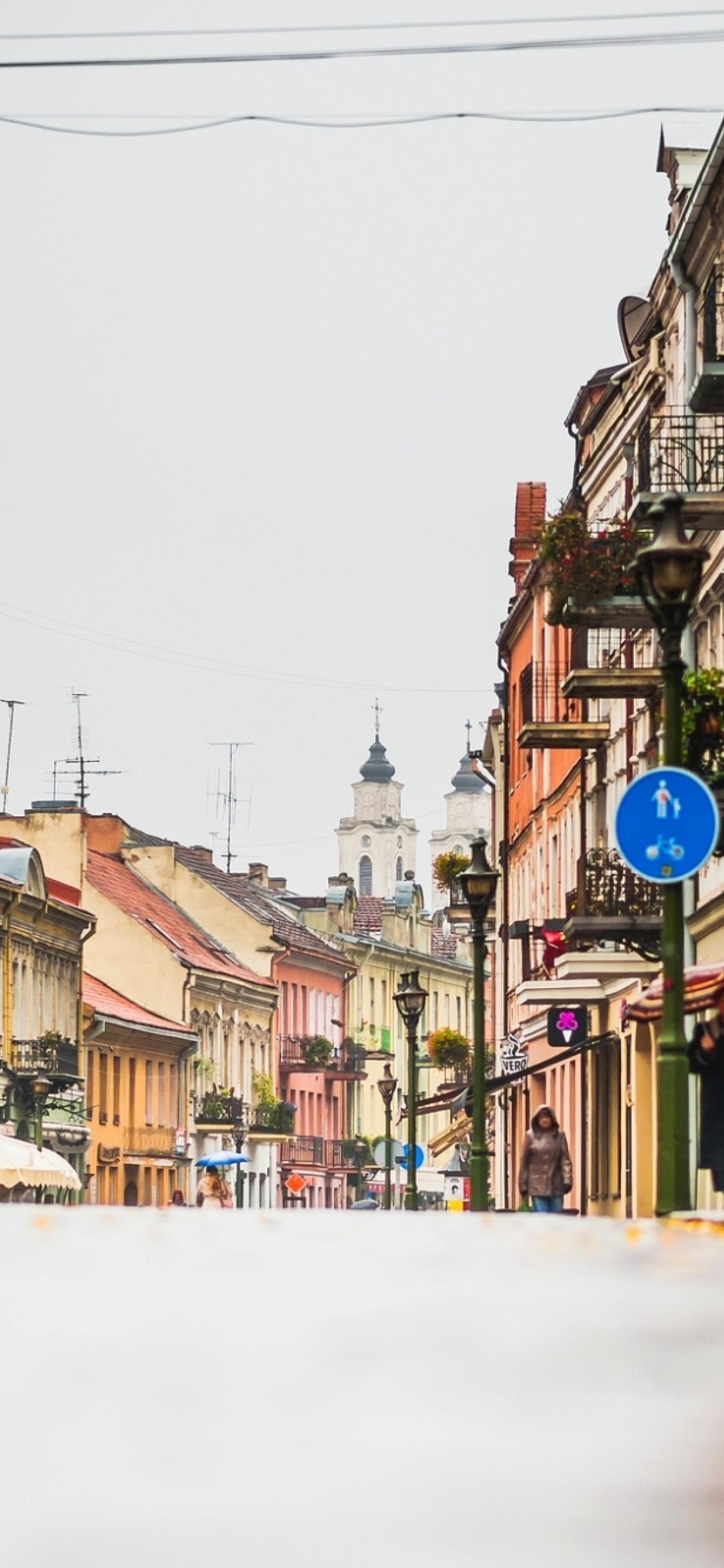1125x2436 kaunas, lithuania, street iPhone XS, iPhone iPhone X Wallpaper, HD City 4K Wallpaper