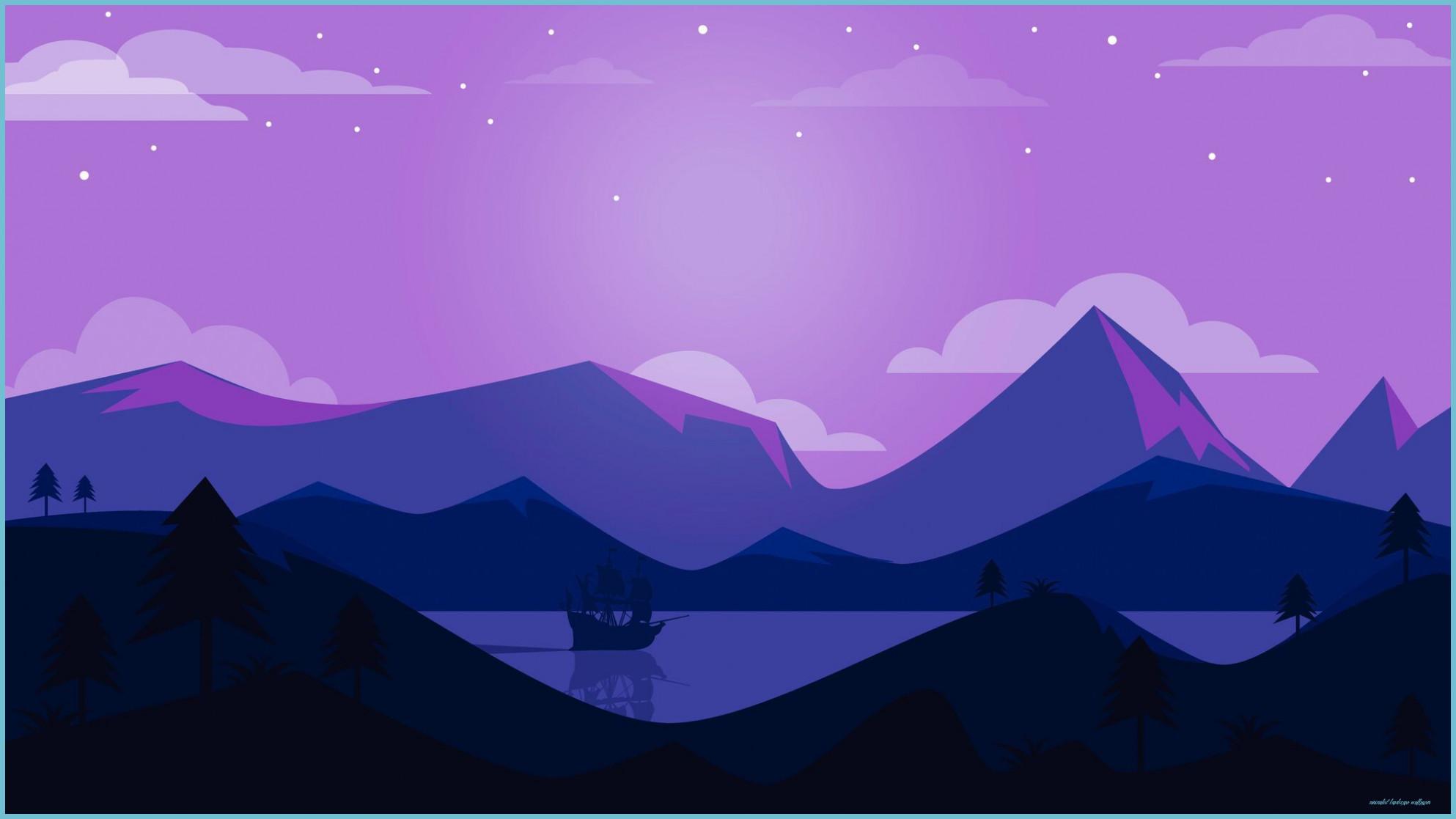 1986x1117 Minimal Landscape Wallpaper Free Minimal Landscape Landscape Wallpaper
