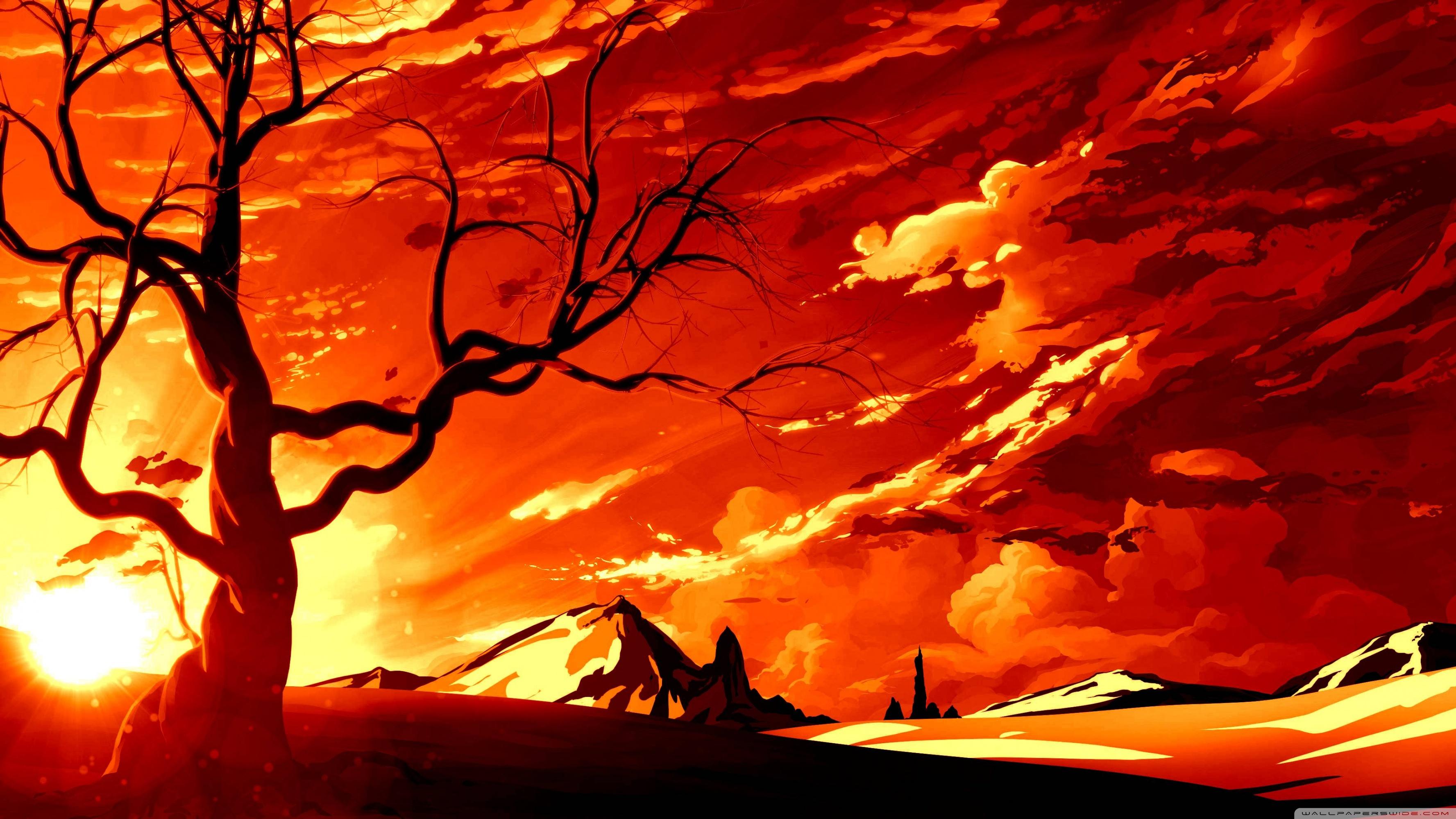 3554x1999 Minimal Scenery Ultra HD Desktop Background Wallpaper for 4K UHD TV