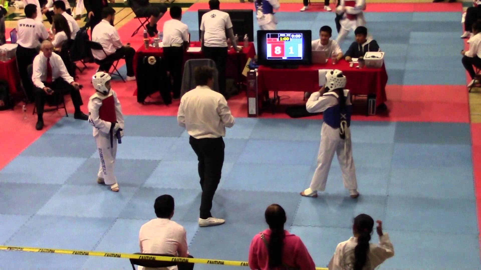 1920x1080 Tet Taekwondo Tournament 13 Year Old Girl Sparring Final