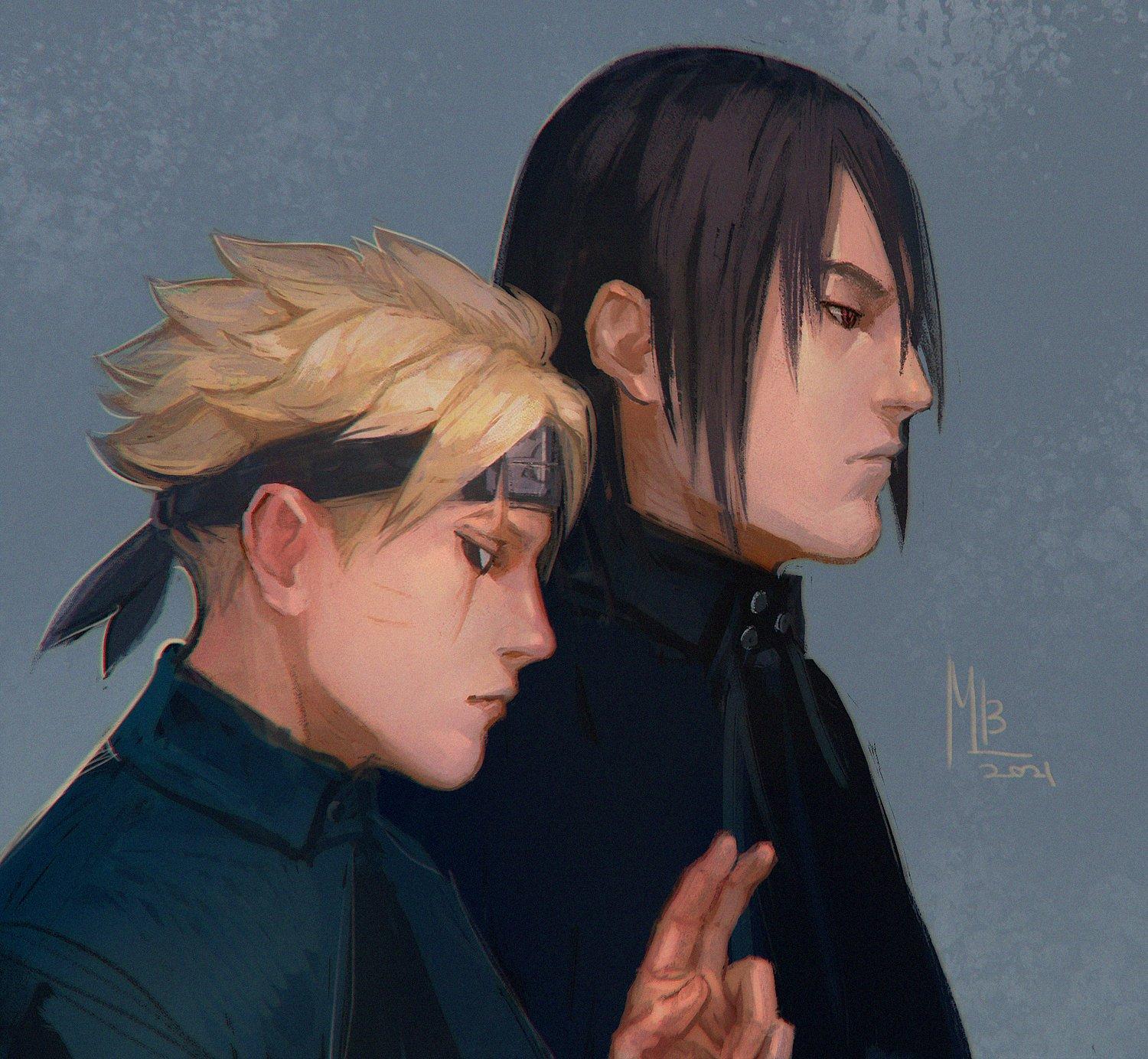 1500x1384 boruto and sasuke club Wallpaper