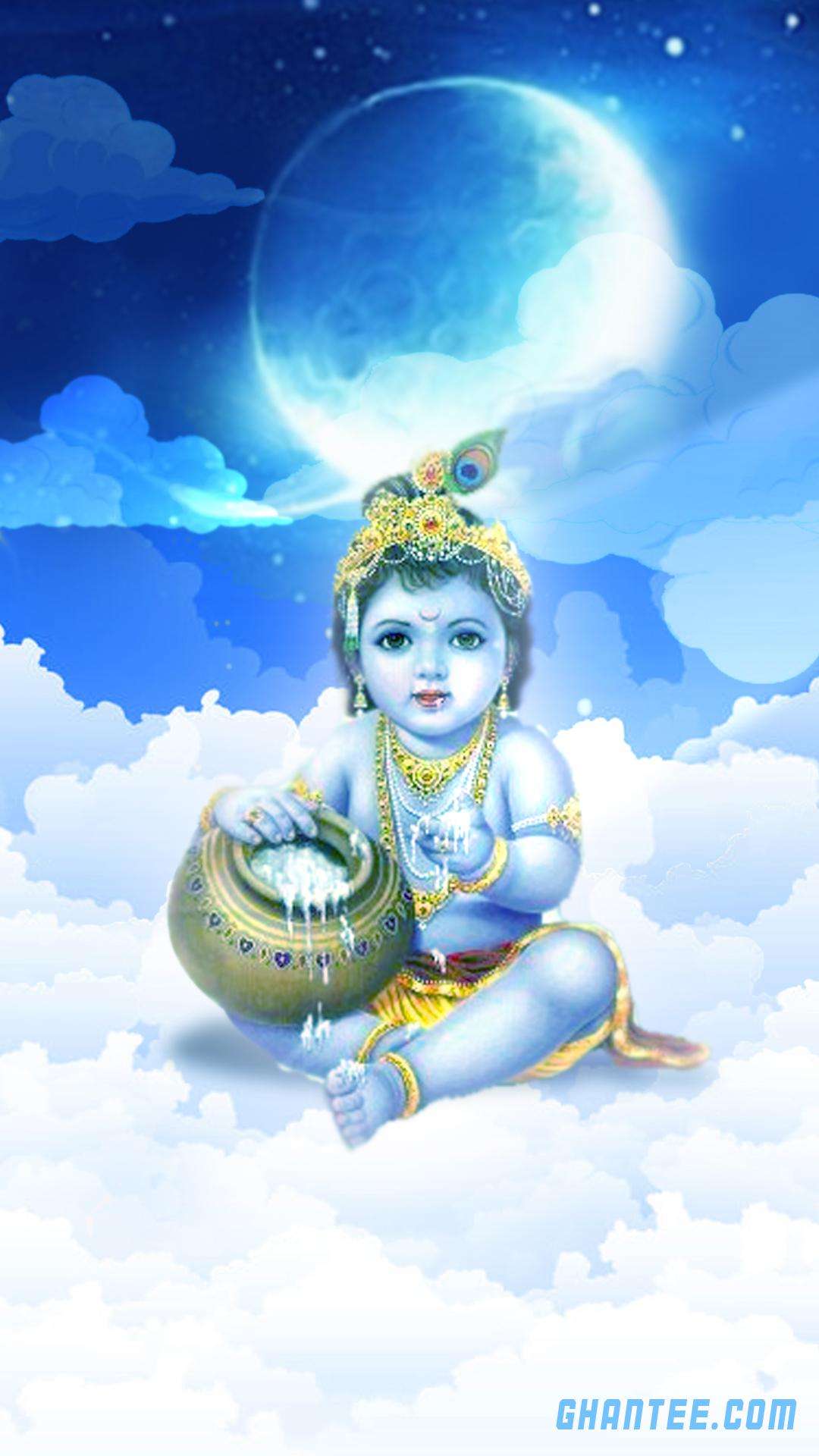 1080x1920 baby krishna image wallpaper for android and iphone