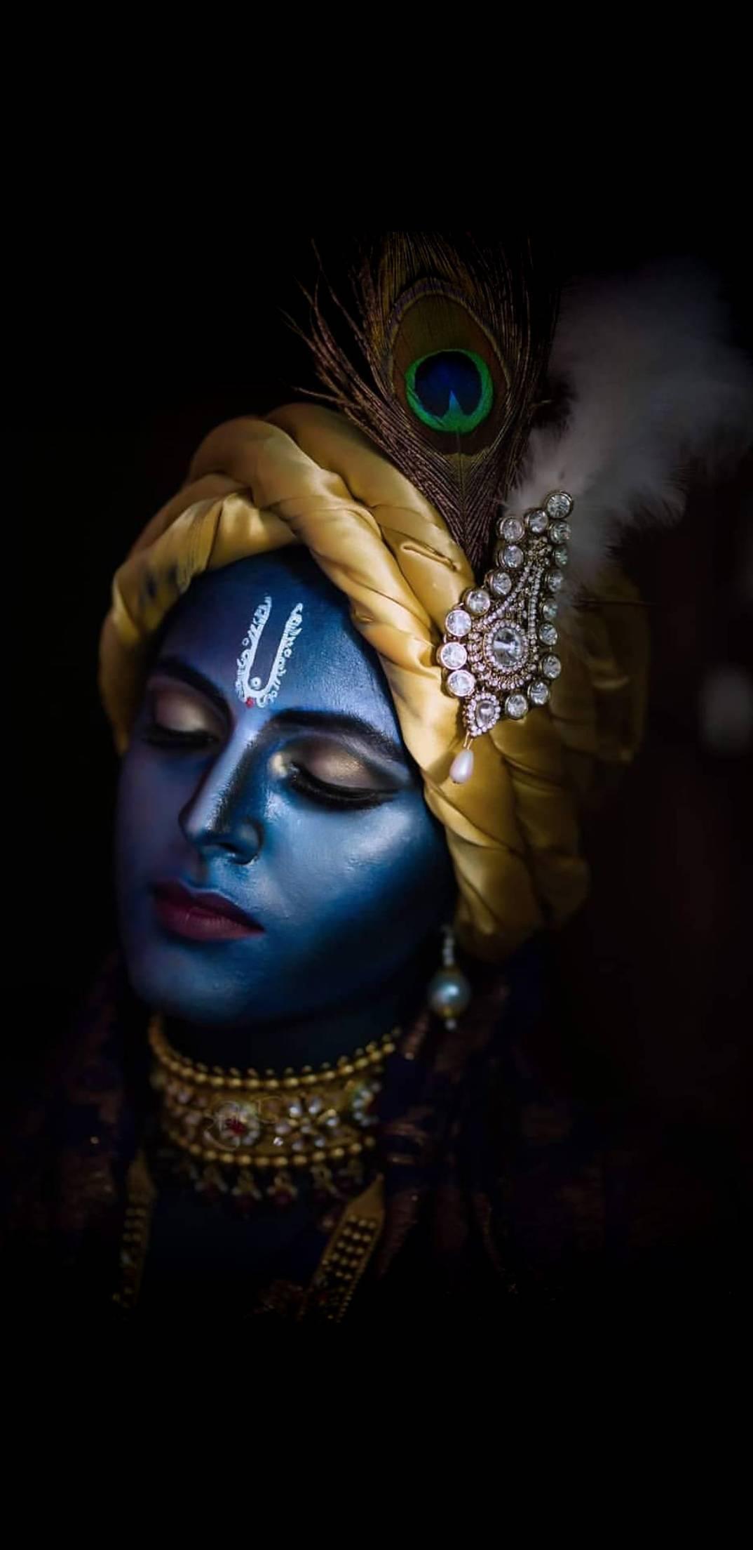 1074x2208 Krishna Amoled Mobile Wallpaper Mobile Walls