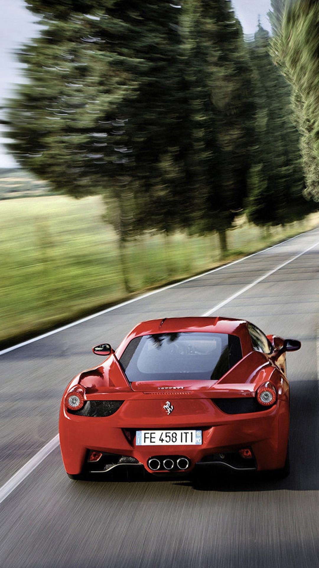 1080x1920 Red Ferrari 458 Italia 2 HD Wallpaper iPhone 6 Plus Car In Real Life