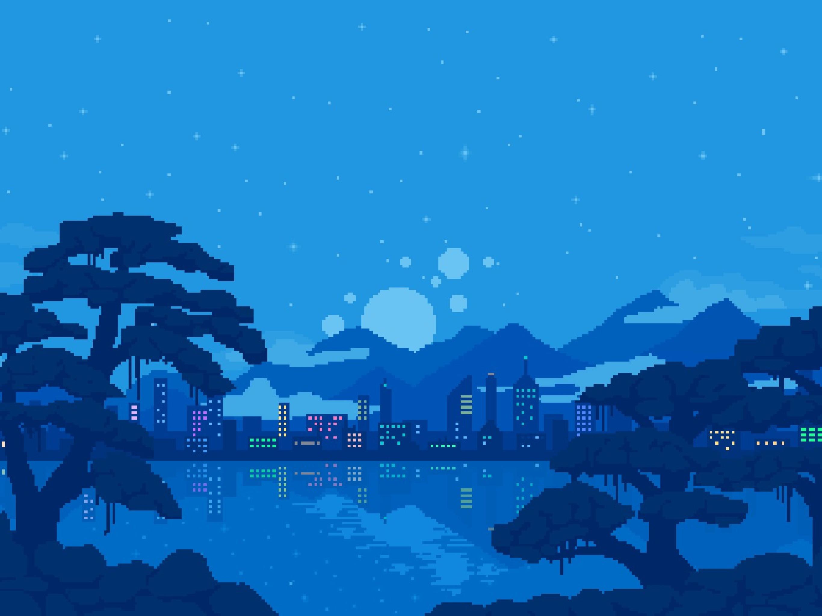 2732x2048 Town 8 Bit 2732x2048 Resolution Wallpaper, HD Artist 4K Wallpaper, Image, Photo and Background