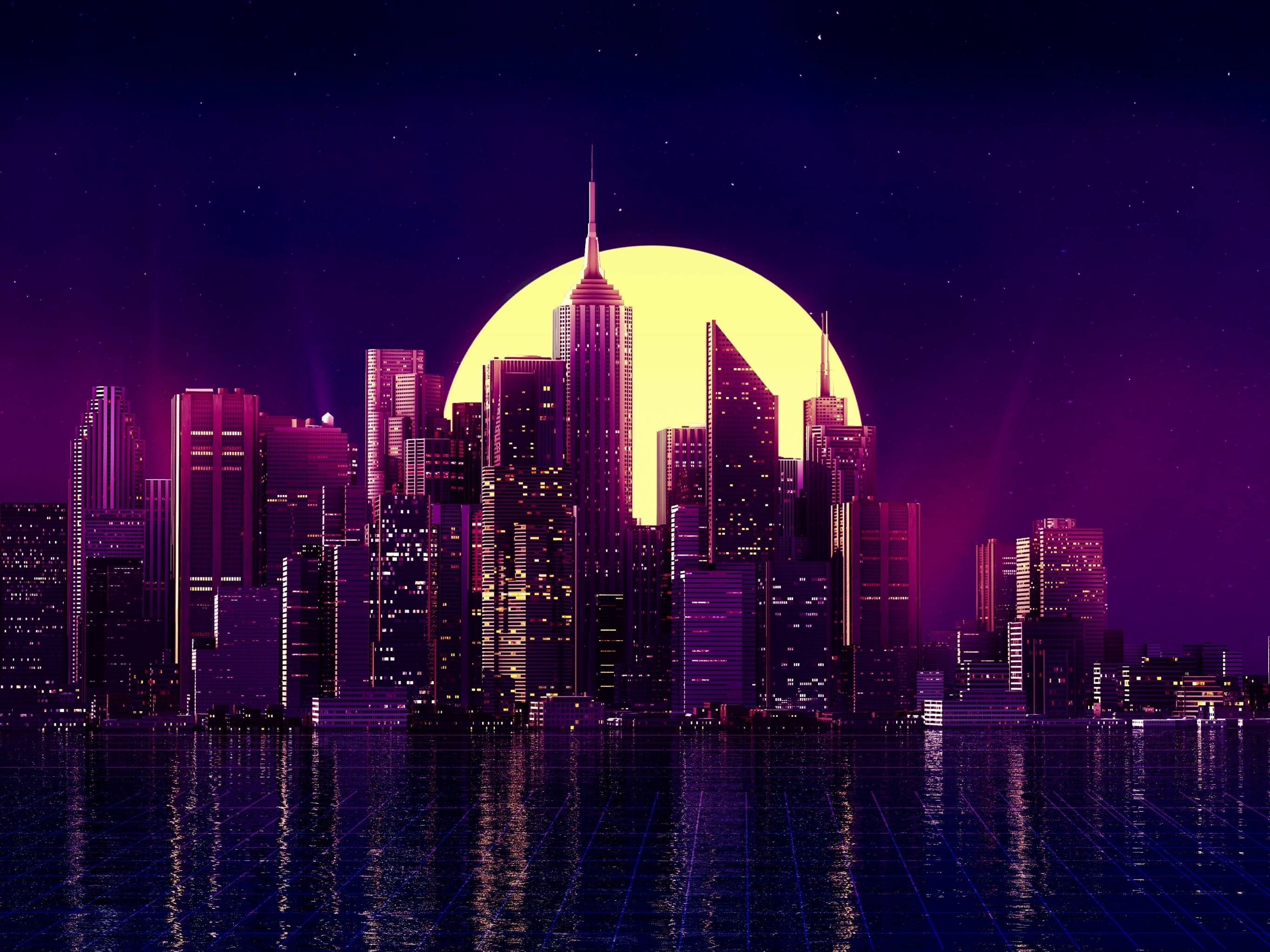 2732x2048 Neon New York City 2732x2048 Resolution Wallpaper, HD City 4K Wallpaper, Image, Photo and Background