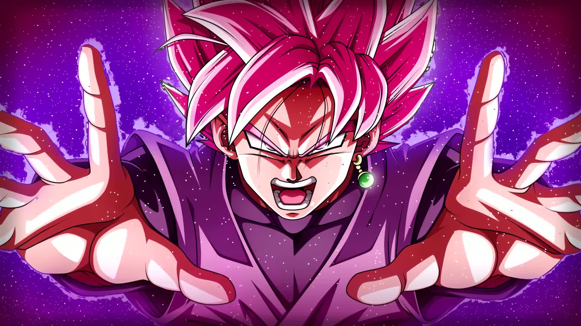 1920x1080 Super Saiyan Rose / Goku Black / DBZ 4K Quality Download Desktop Wallpaper