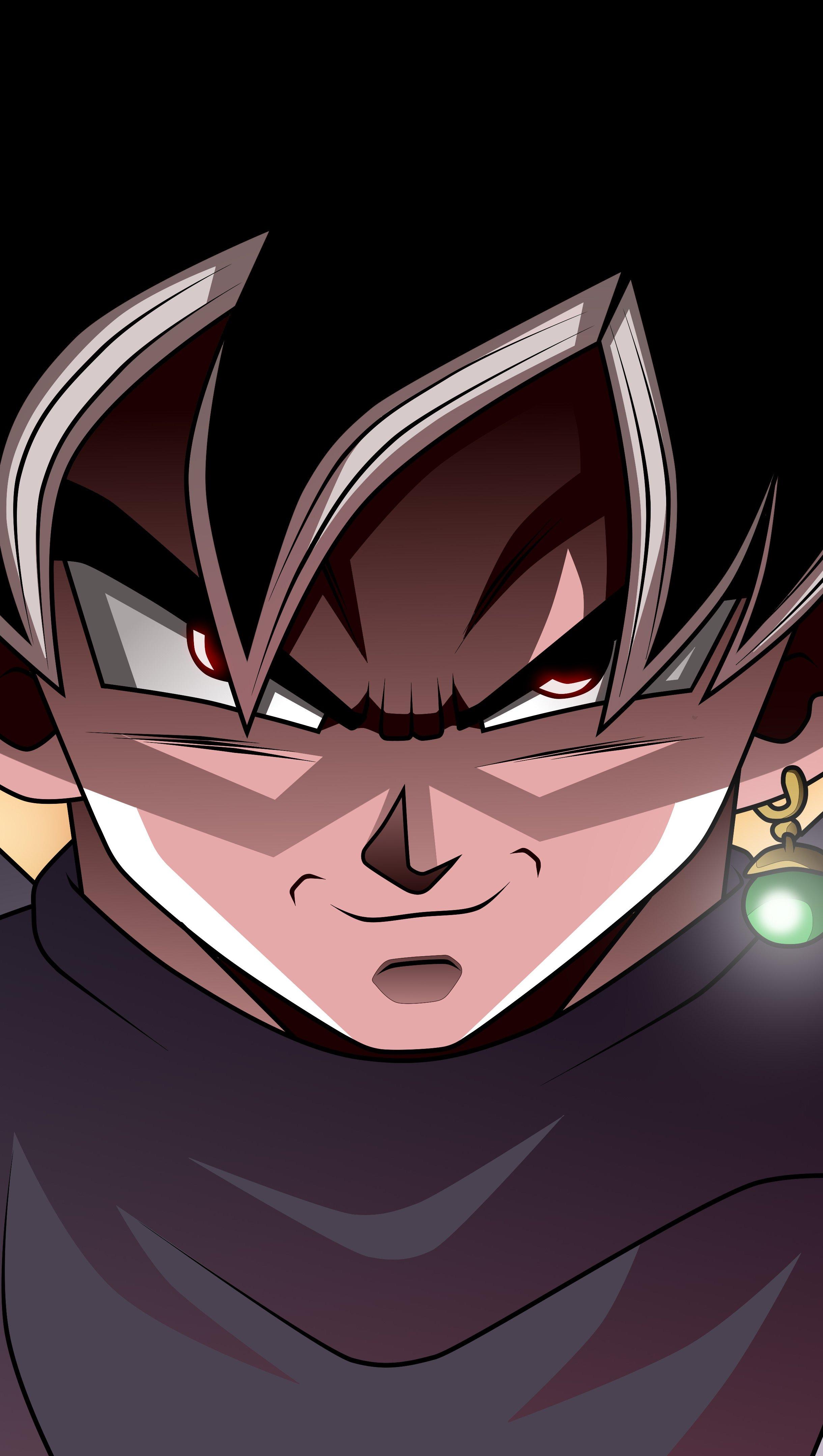 2440x4320 Black Goku Dragon Ball Super Anime Wallpaper 8k Ultra HD